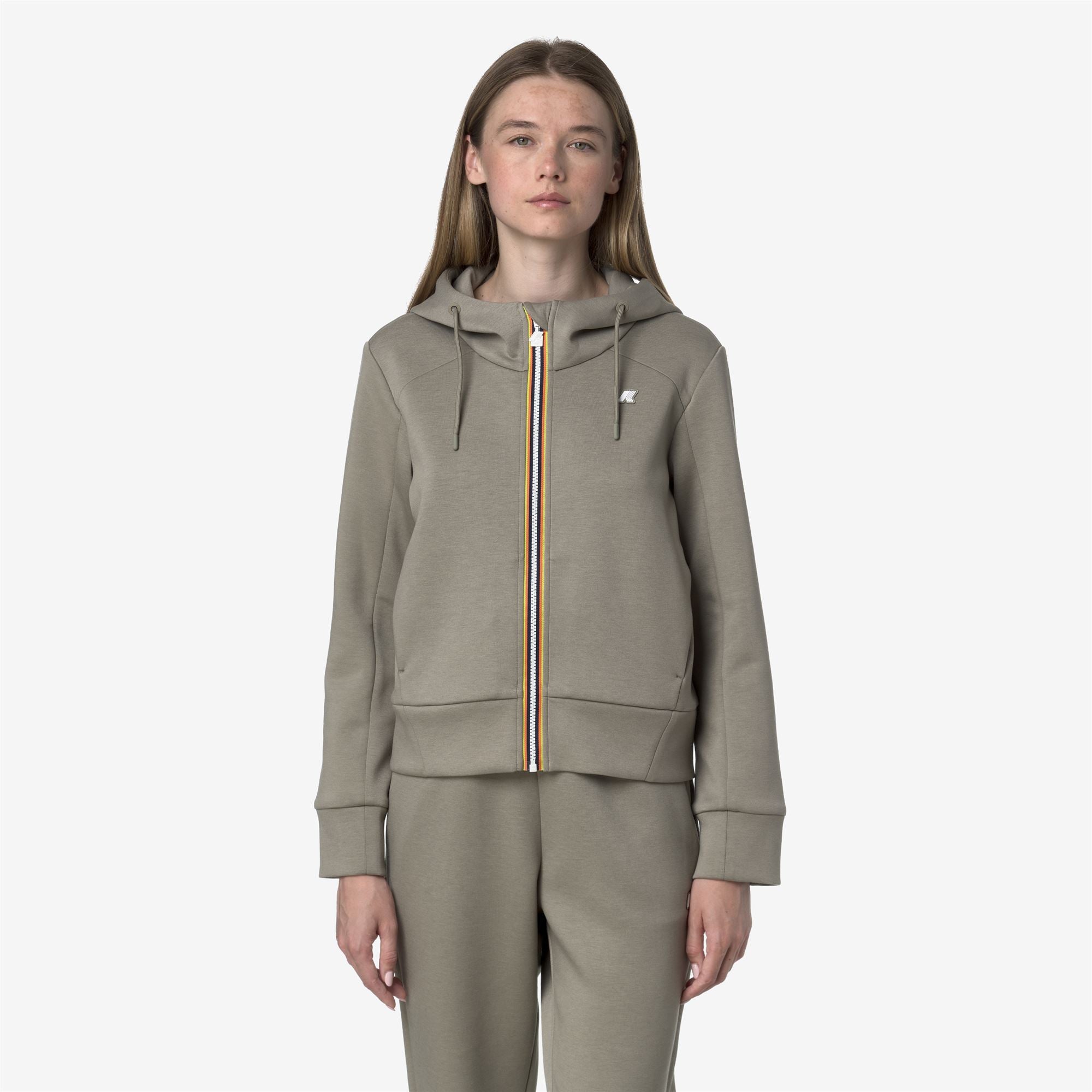 Fleece_WOMAN_DIVINE LIGHT SPACER_Jacket_Green Oak - Commercial 4