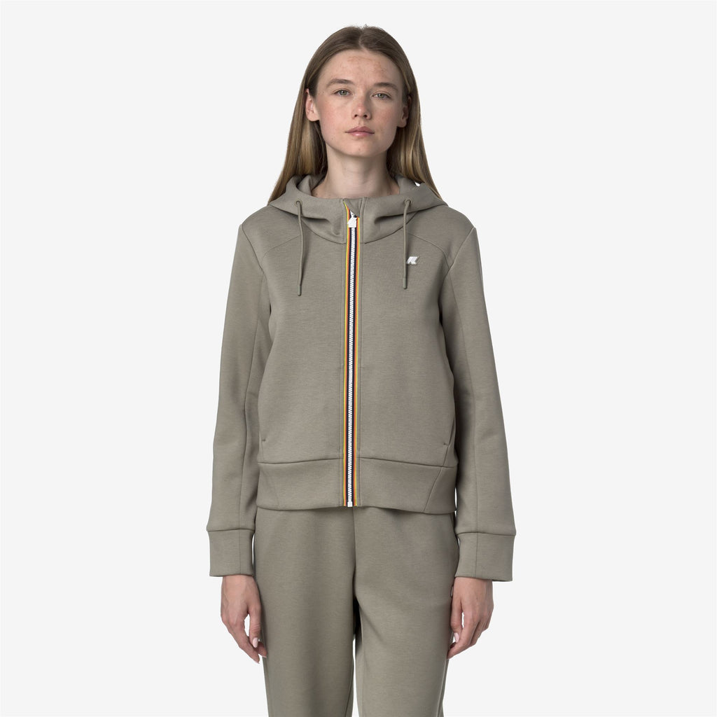 Fleece_WOMAN_DIVINE LIGHT SPACER_Jacket_Green Oak - Commercial 4