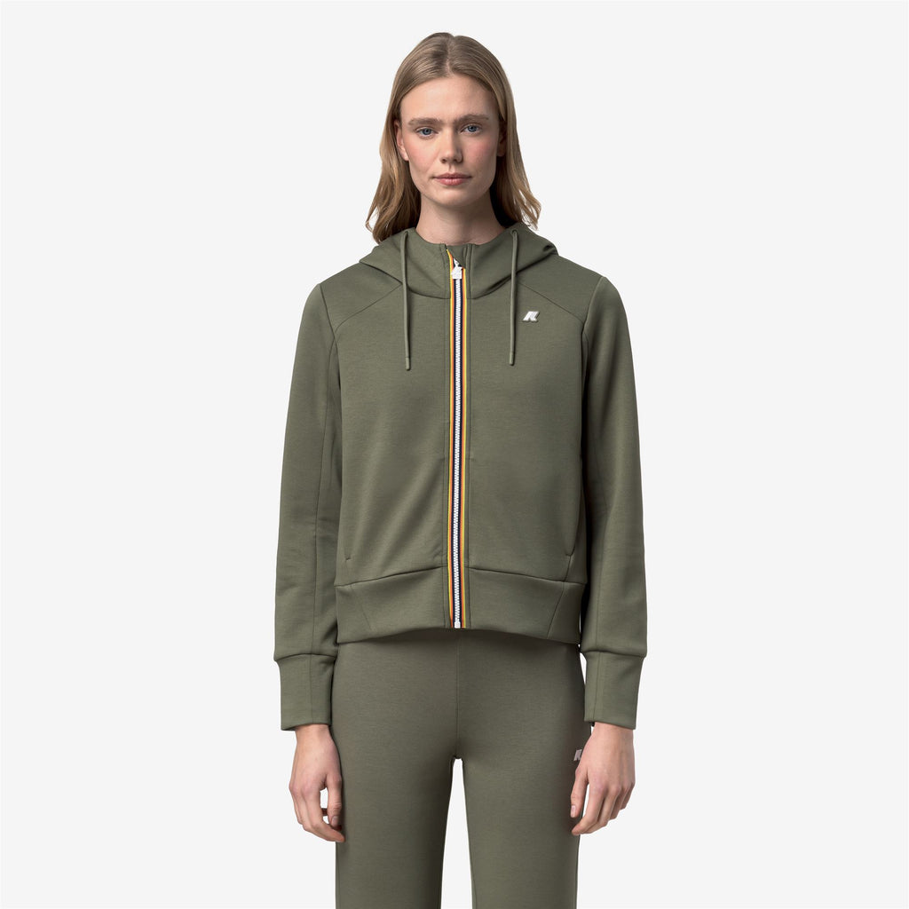 Fleece_Woman_DIVINE LIGHT SPACER_Jacket_Green Lichen - Commercial 4