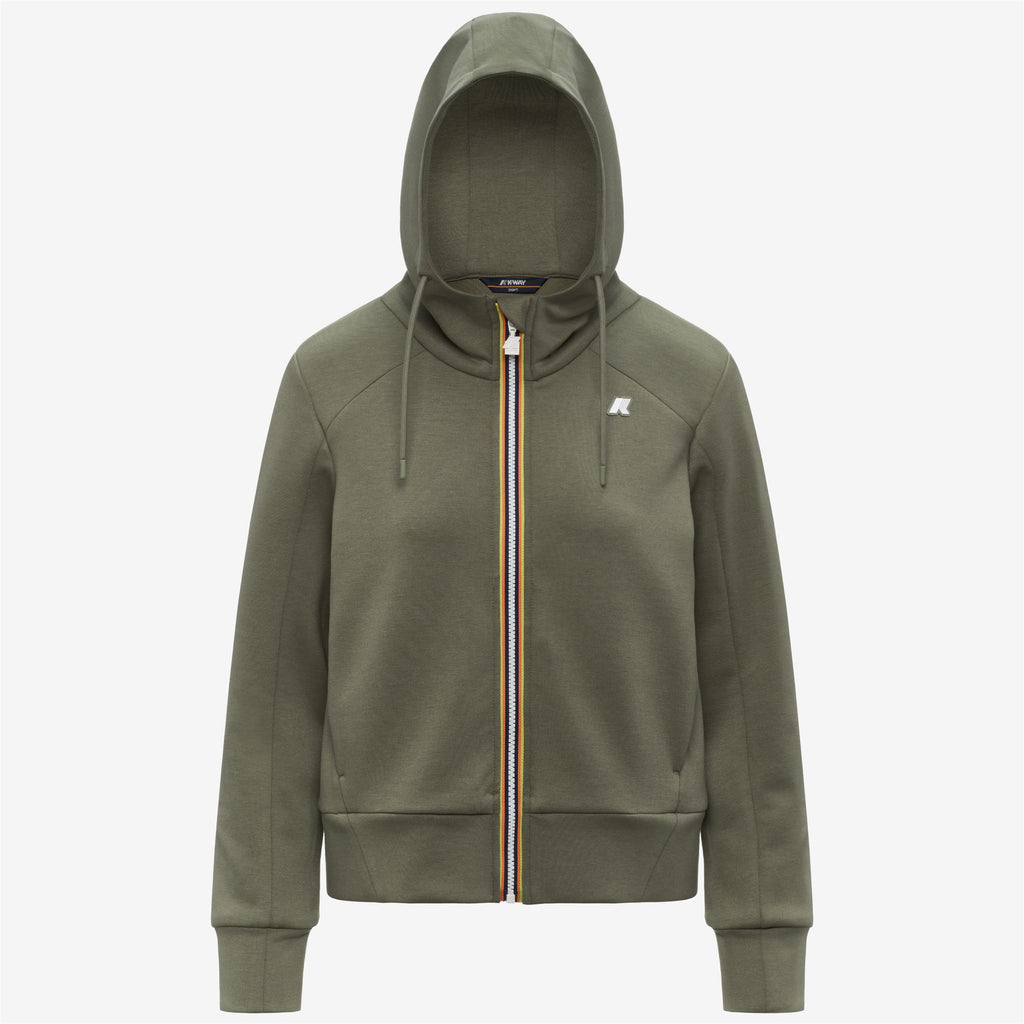 Fleece_Woman_DIVINE LIGHT SPACER_Jacket_Green Lichen - Commercial 1