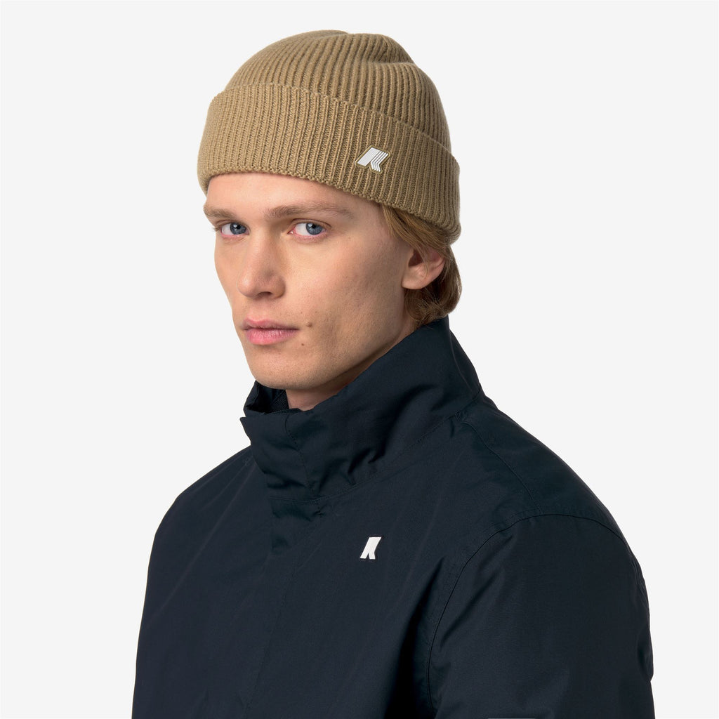 Headwear_Unisex_BRICE CARDIGAN STITCH WOOL_Hat_Beige Khaki - Commercial 4