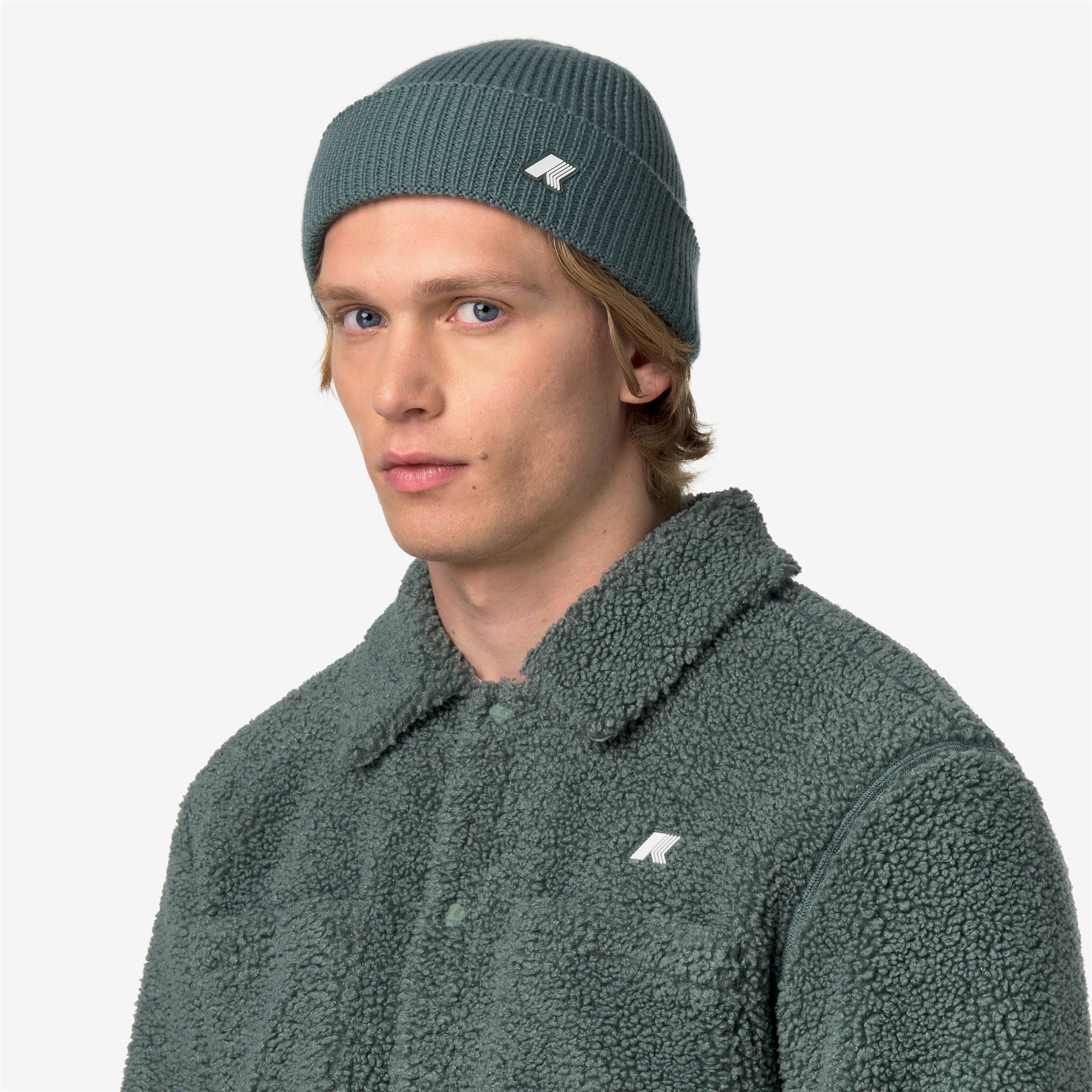 Headwear_Unisex_BRICE CARDIGAN STITCH WOOL_Hat_Green Balsam - Commercial 4