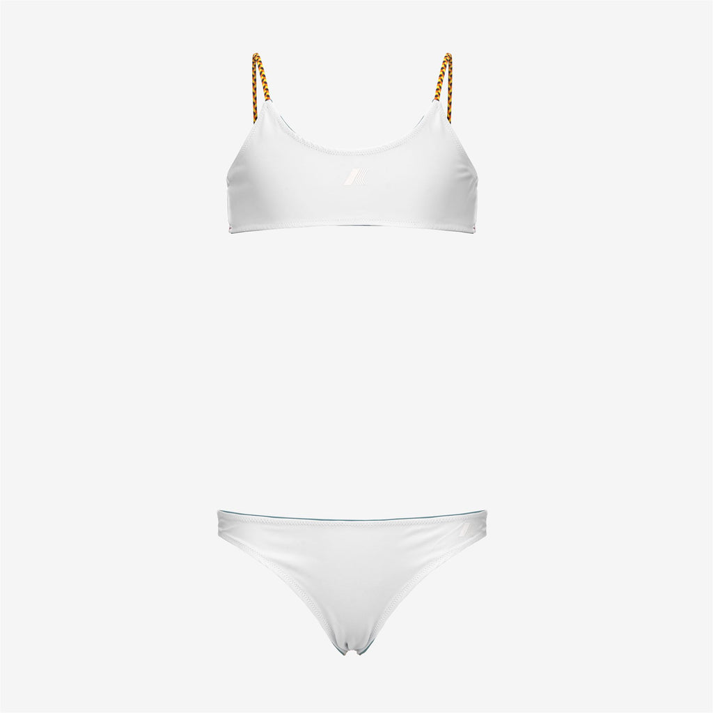 Bathing Suits_GIRL_P. SCARLETT DOUBLE BEACH_Bikini_Green Iron - White - Commercial 2