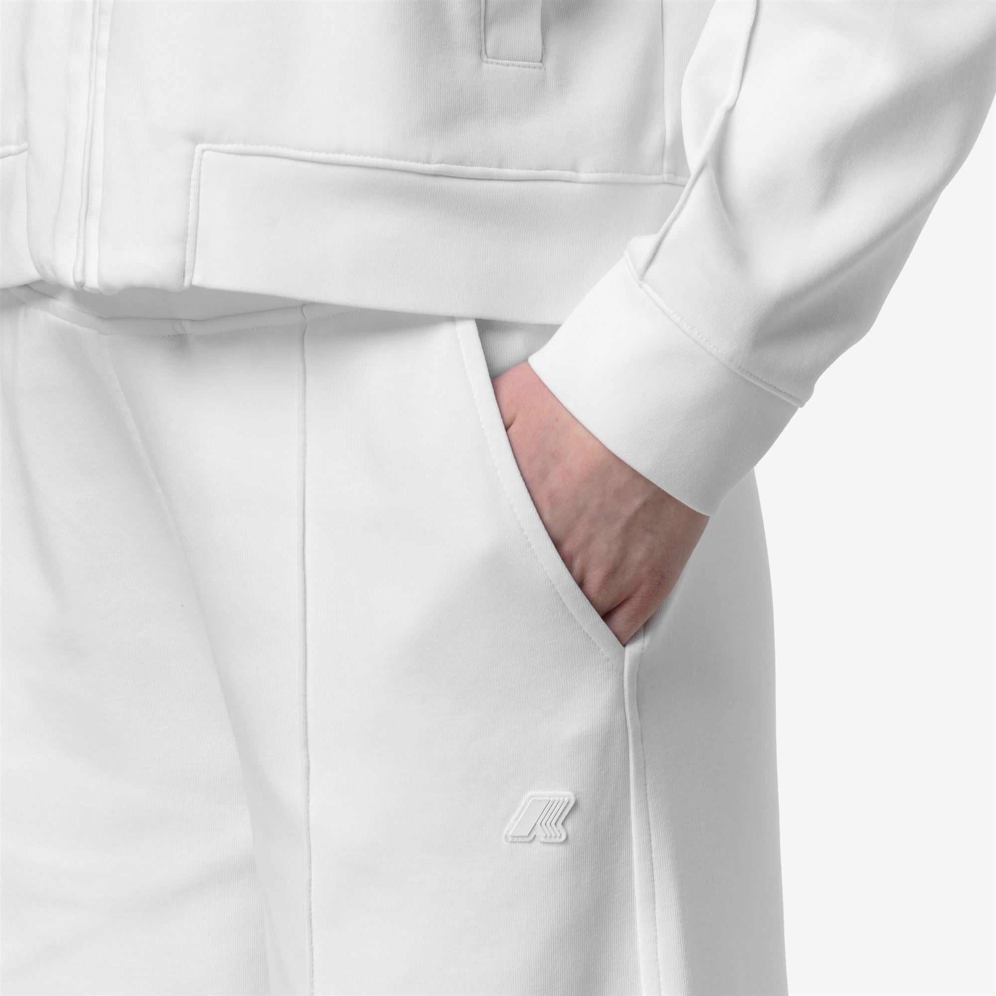 Pants_Woman_LOYRE INTERLOCK_Sport Trousers_White - White - Commercial 7