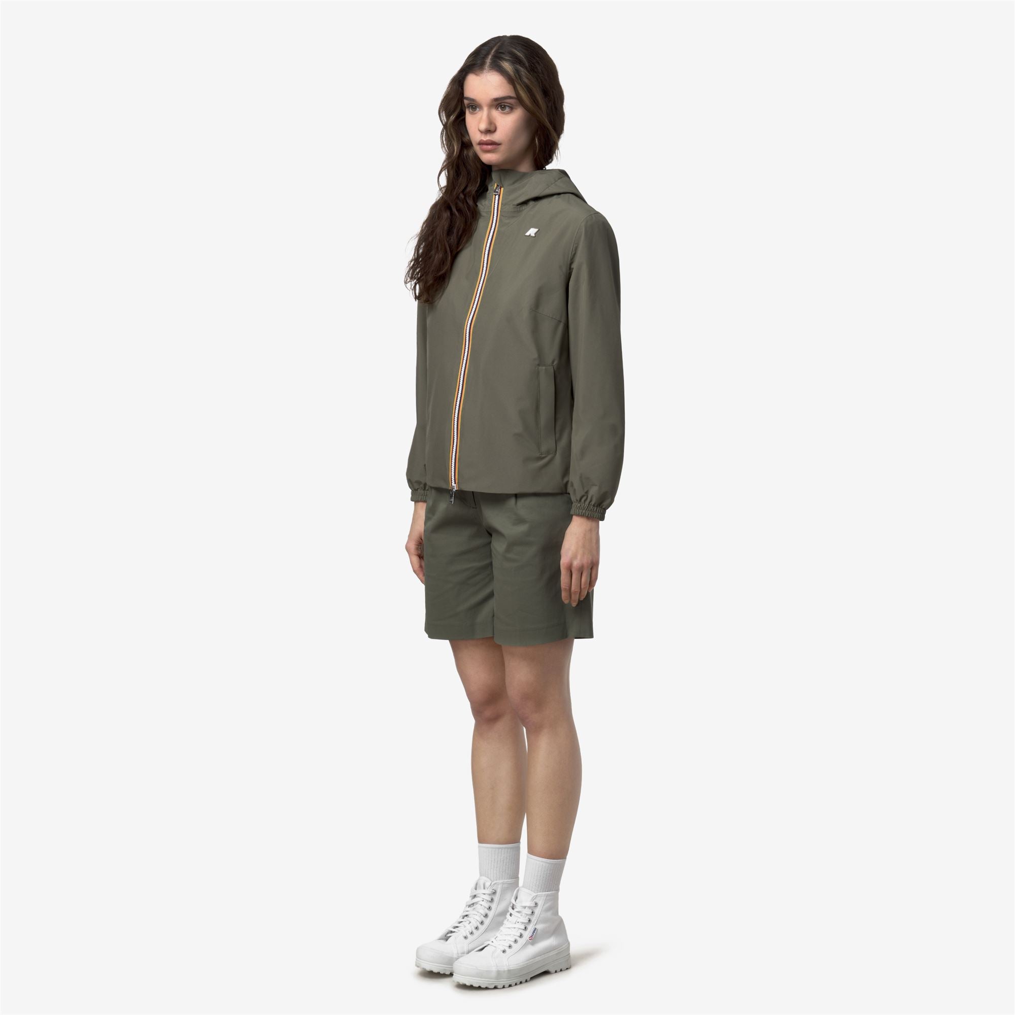 Jackets_Woman_LIL 2.0 STRETCH POLY JERSEY_Short_Green Lichen - Commercial 5