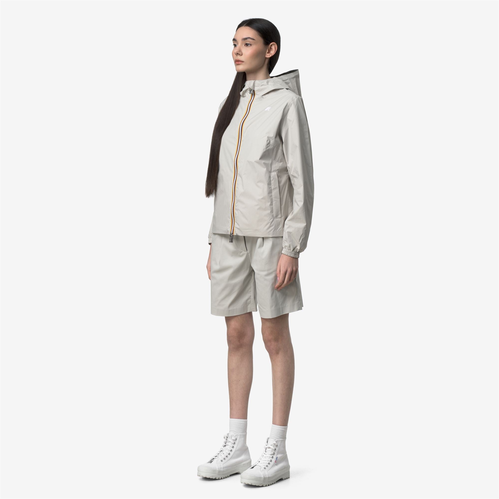 Jackets_Woman_LIL 2.0 PLUS.2 DOUBLE_Short_BEIGE LT - Green Lichen - Commercial 5