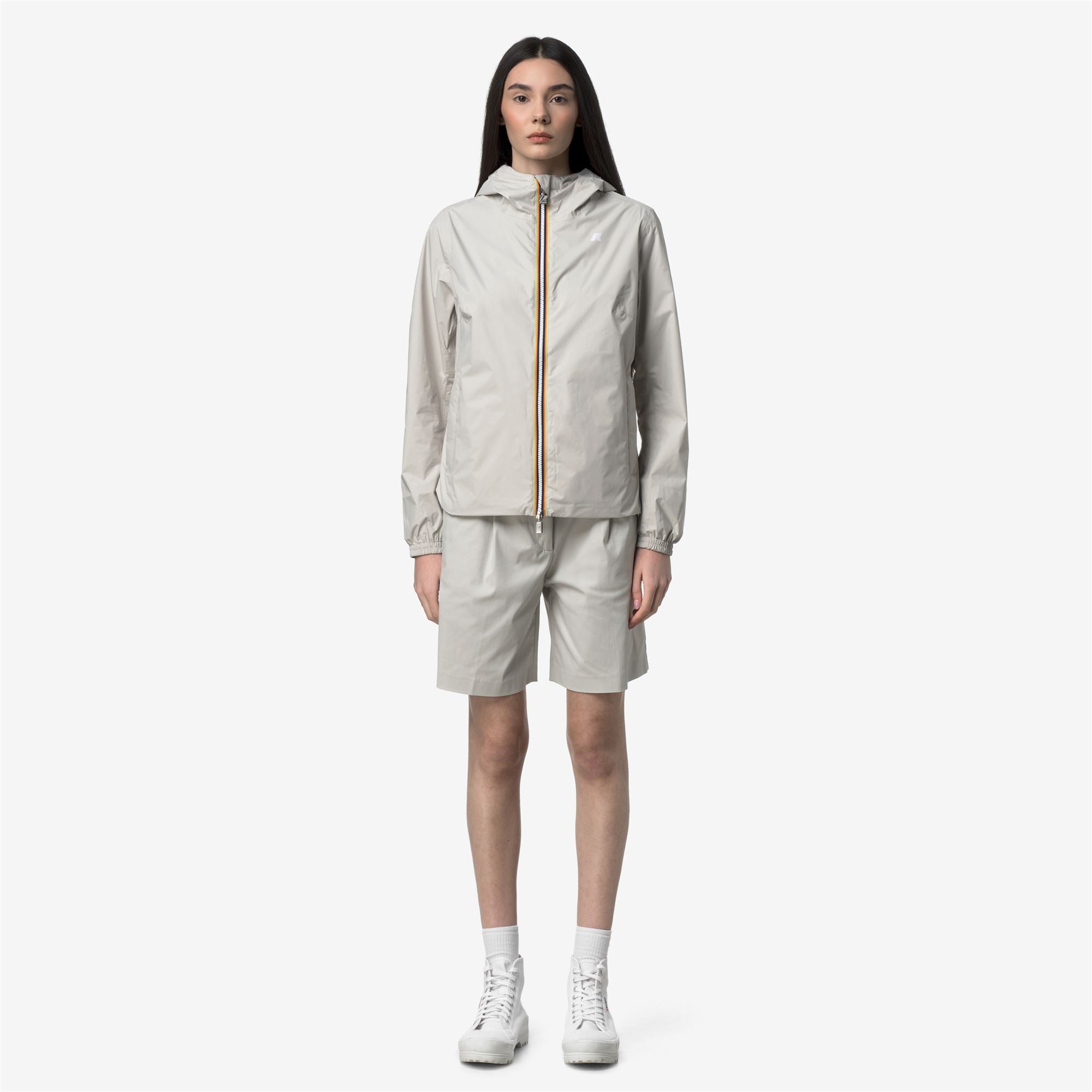 Jackets_Woman_LIL 2.0 PLUS.2 DOUBLE_Short_BEIGE LT - Green Lichen - Commercial 4