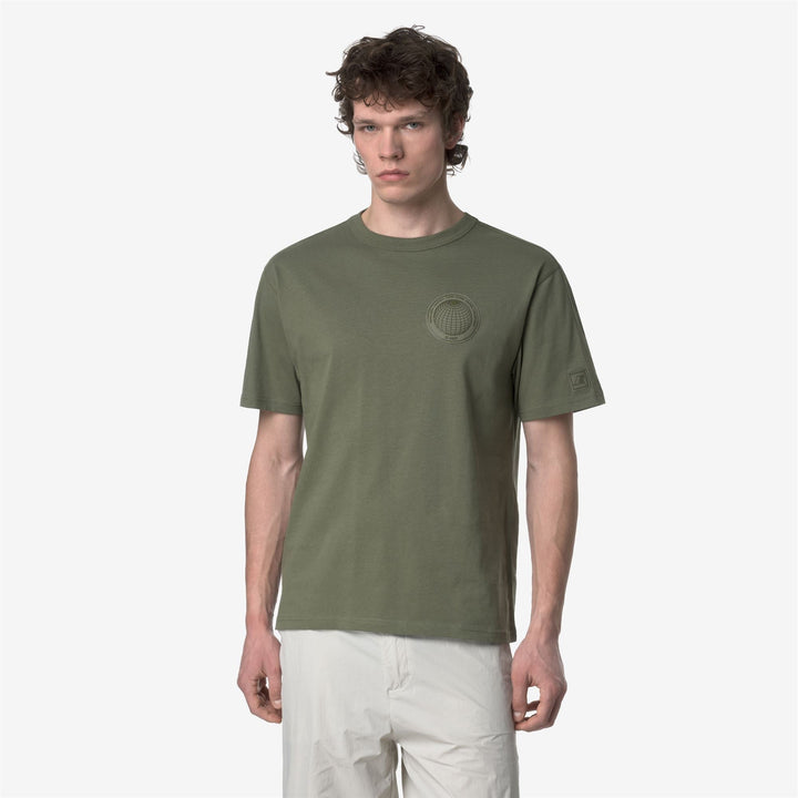 FANTOME CHEST LABEL - T-ShirtsTop - T-Shirt - MAN - GREEN LICHEN