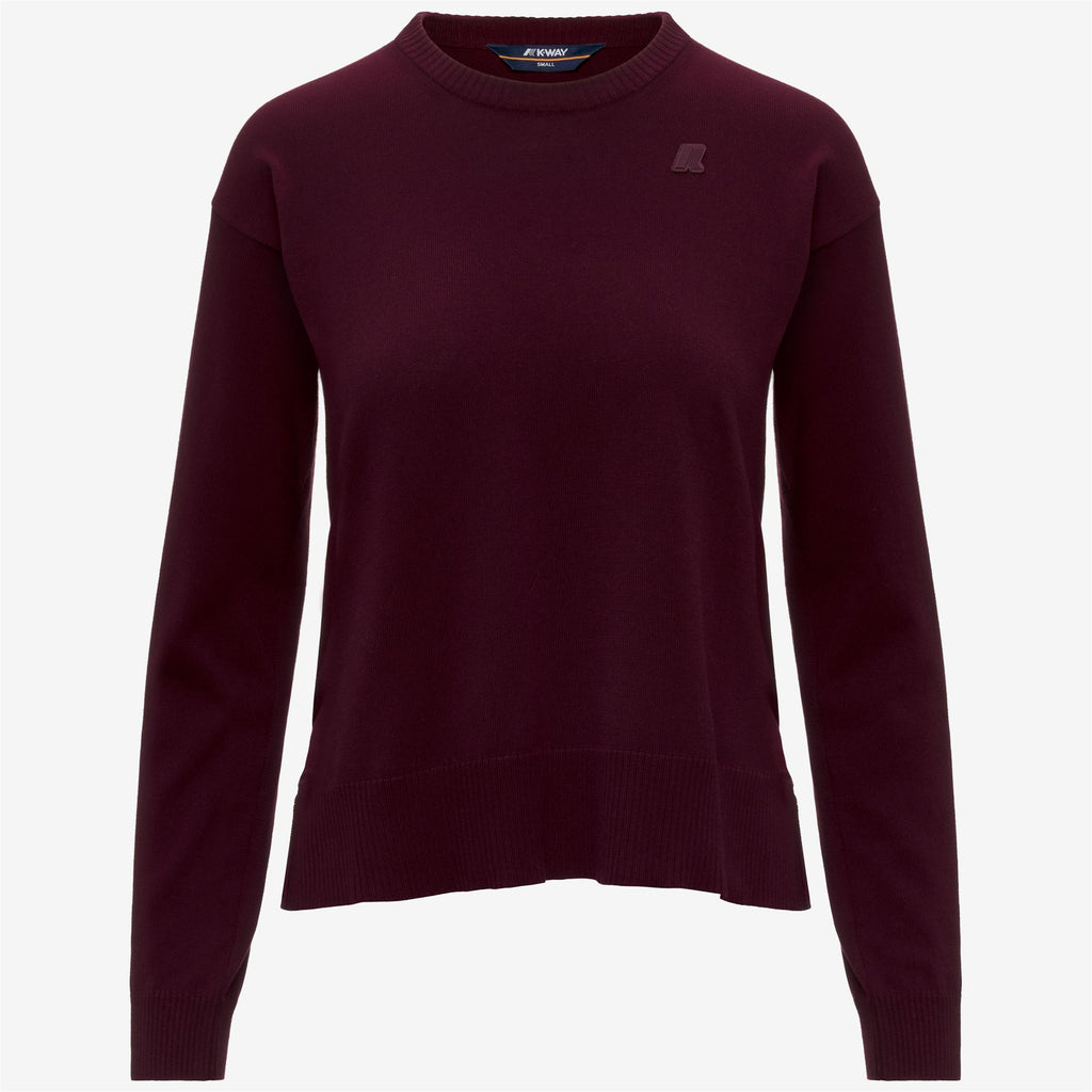 Knitwear_Woman_DOMITINE COTTON PS_Pull Over_Violet Burnished - Commercial 1