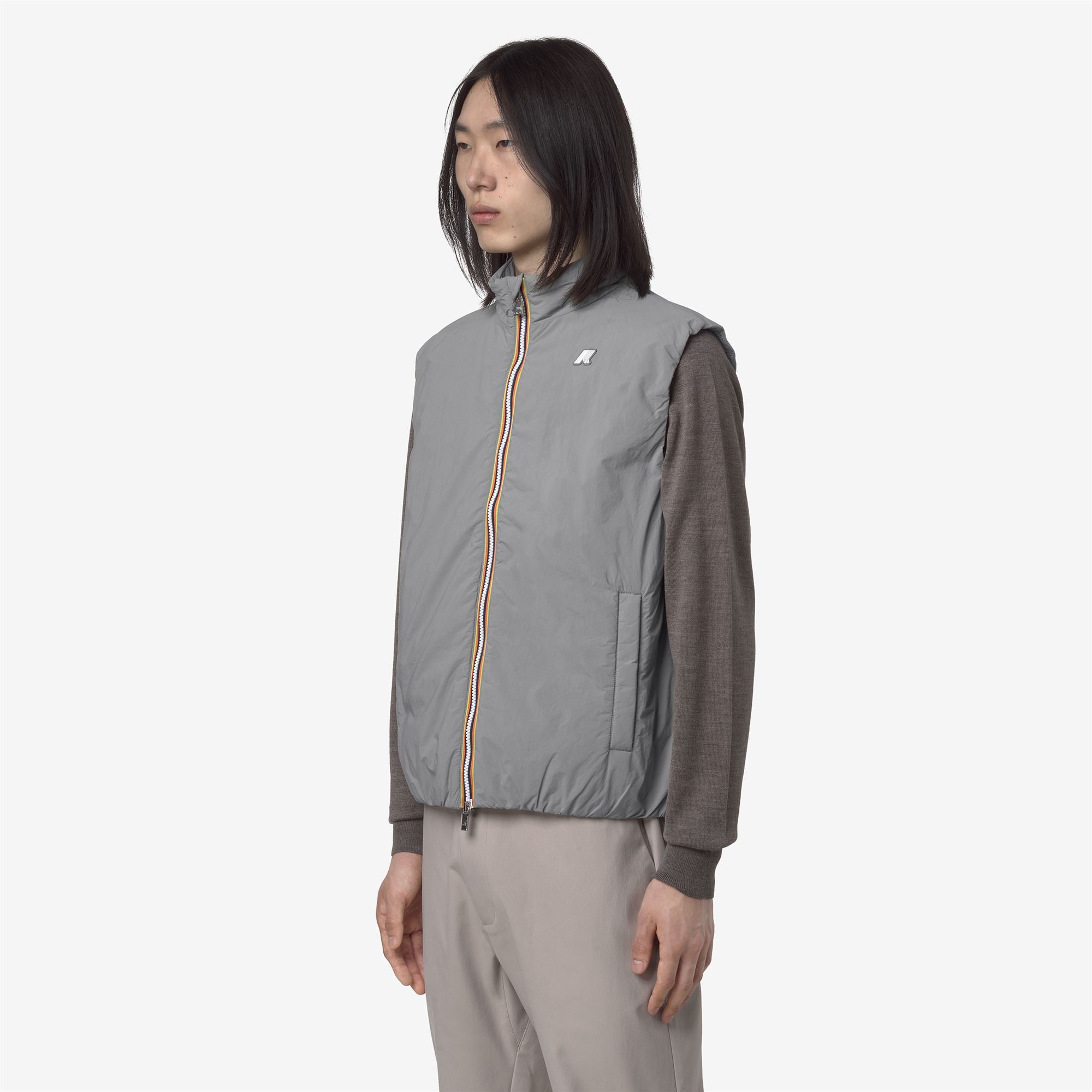 Jackets_Man_VALEN PLAIN WARM_Vest_Grey Frost - Commercial 5