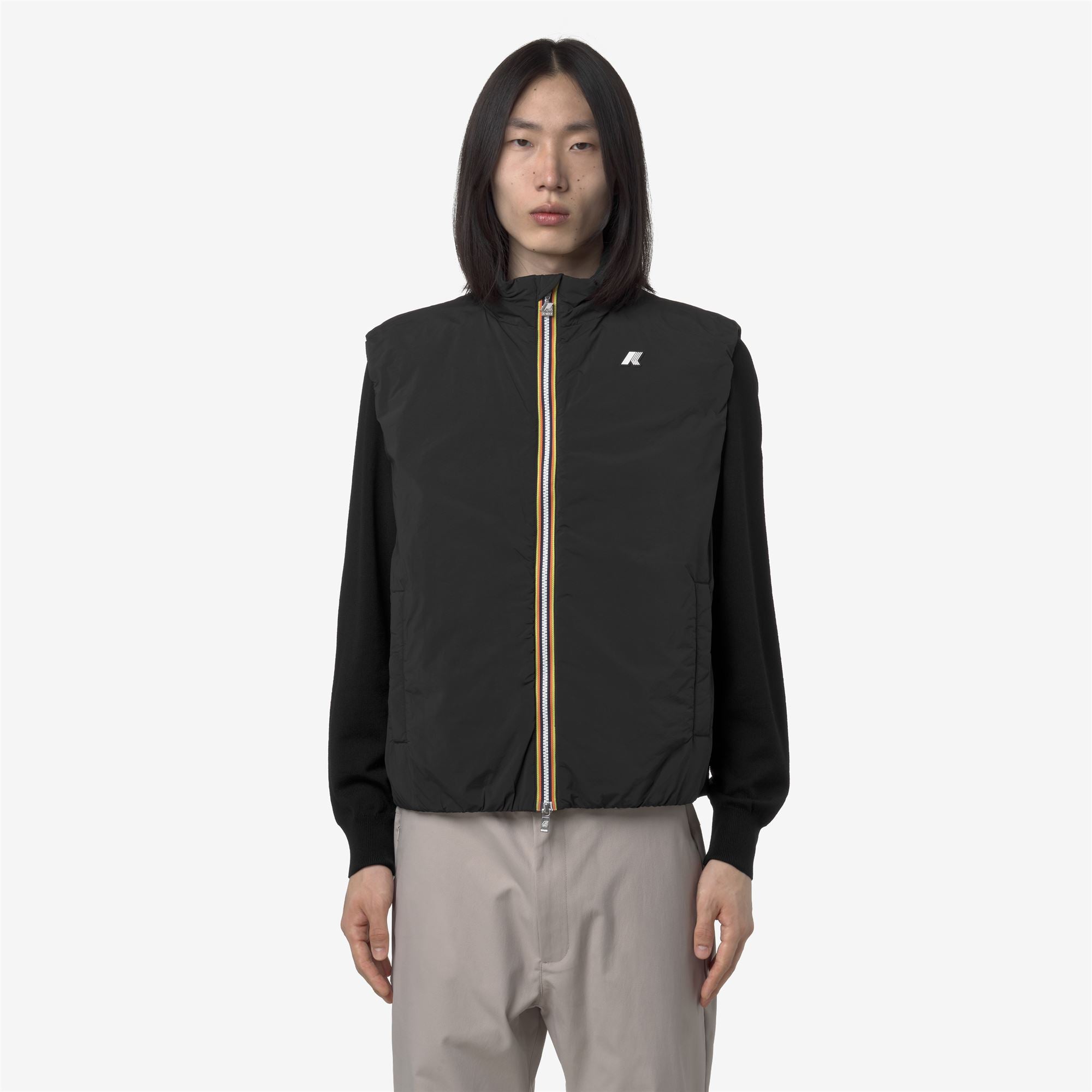 Jackets_MAN_VALEN PLAIN WARM_Vest_Black Pure - Black Pure - Commercial 4