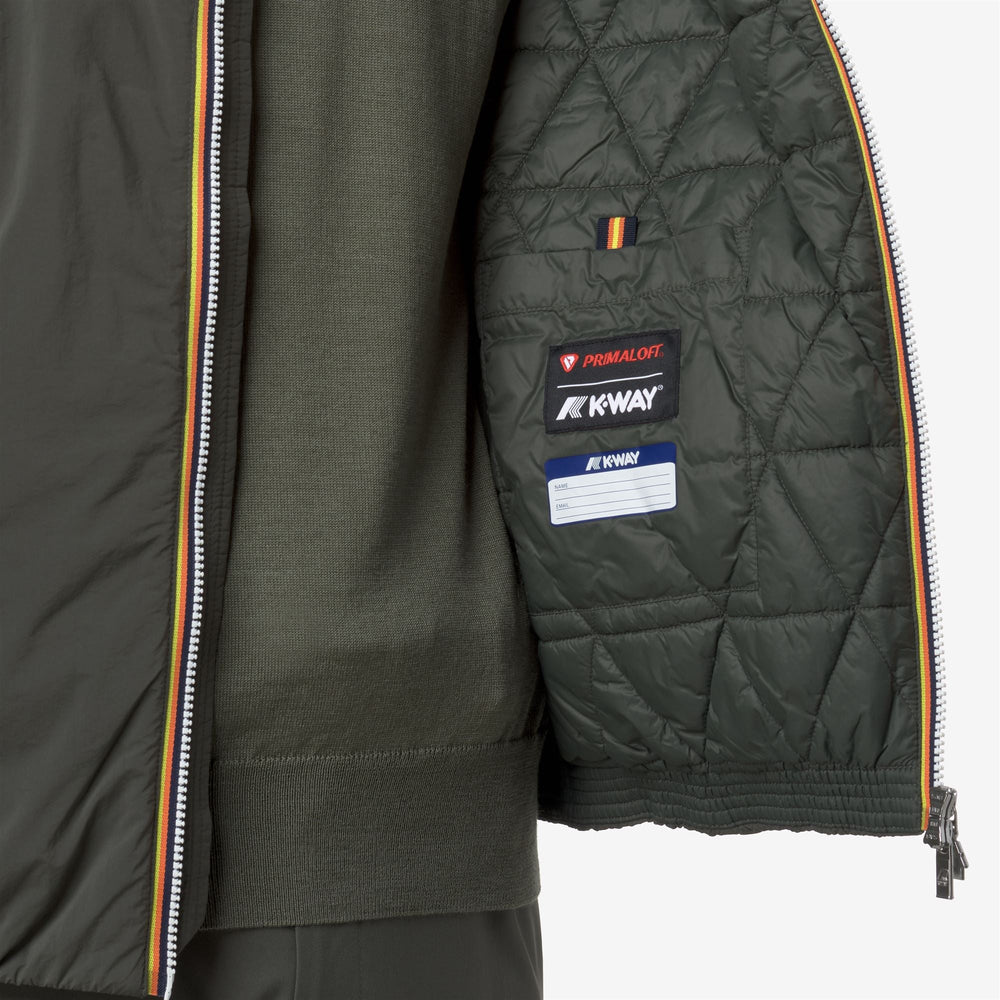 VALENTINE PLAIN WARM - Jackets - Short - MAN - GREEN BLACKISH 02