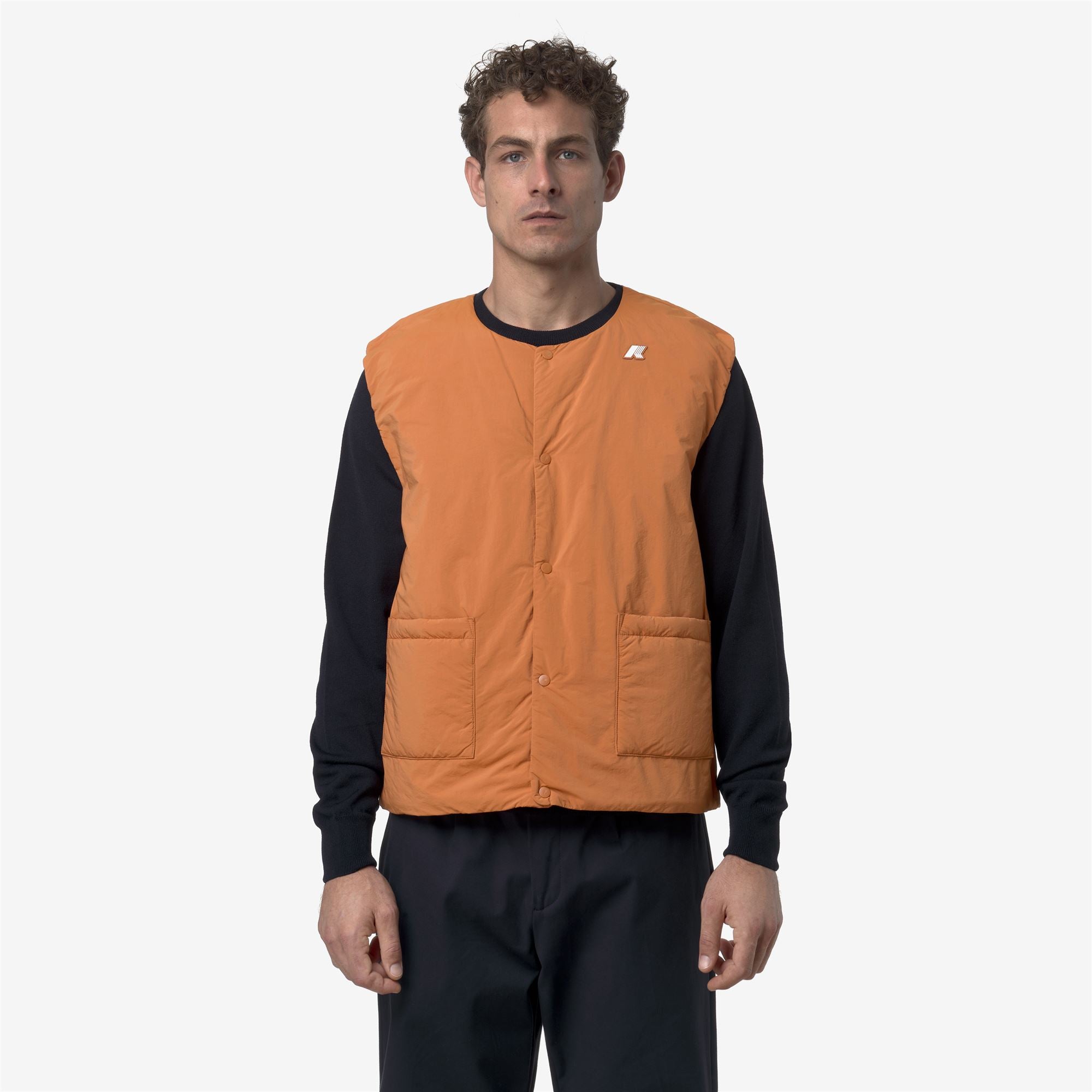 Jackets_MAN_VALTY PLAIN WARM_Vest_Orange Adobe - Commercial 4