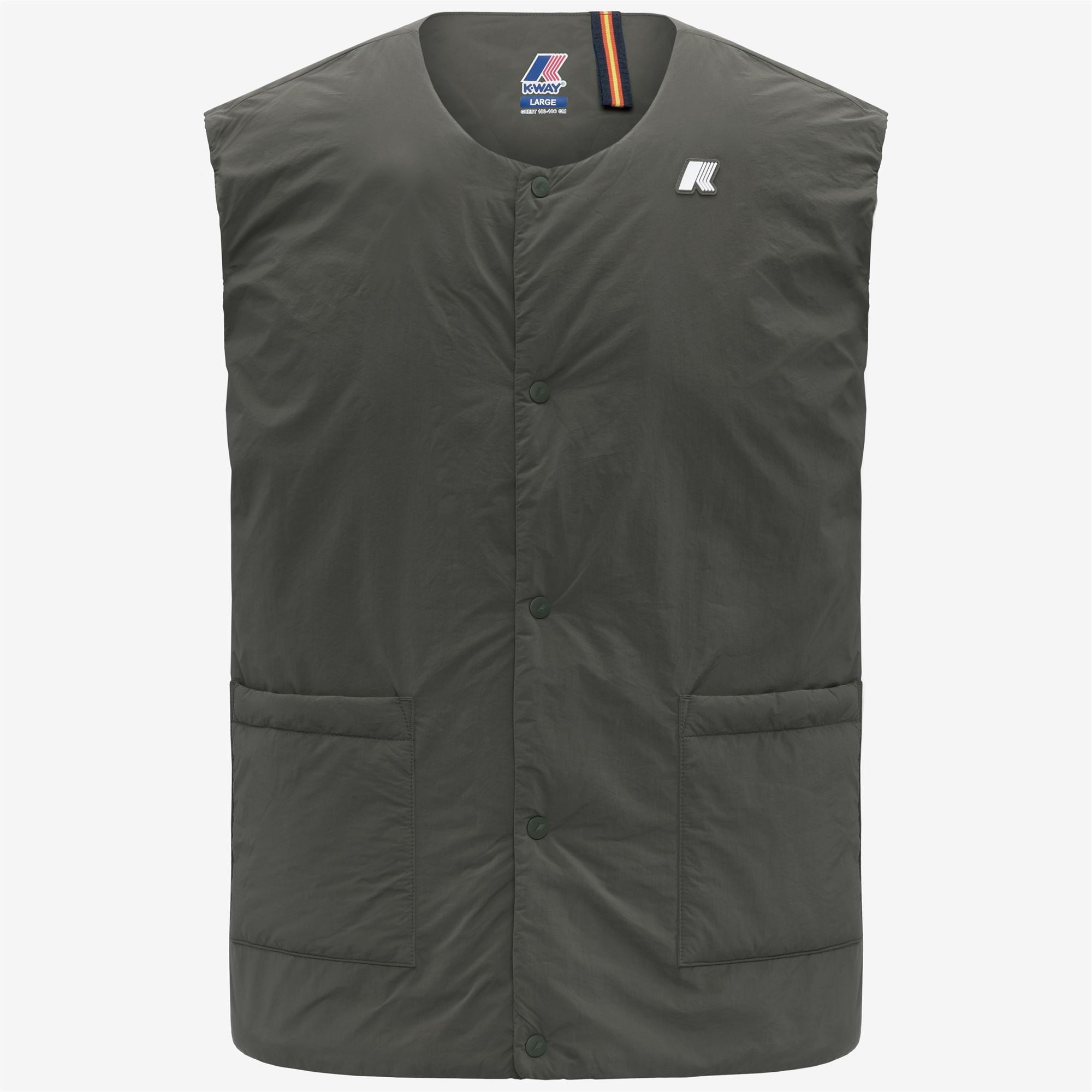 Jackets_MAN_VALTY PLAIN WARM_Vest_GREEN BLACKISH - Commercial 1