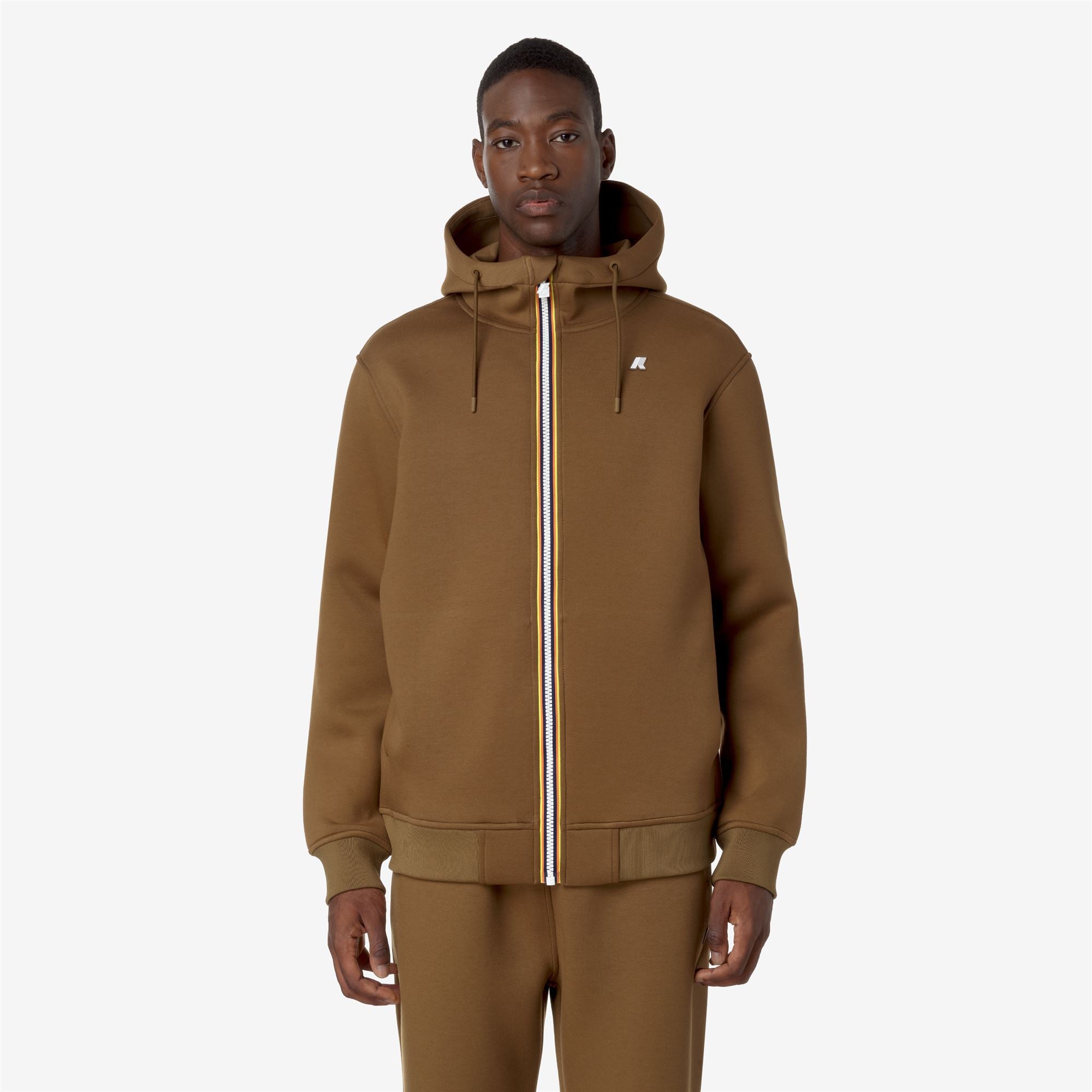 Fleece_MAN_RAINER SPACER_Jacket_Brown Corda - Commercial 4