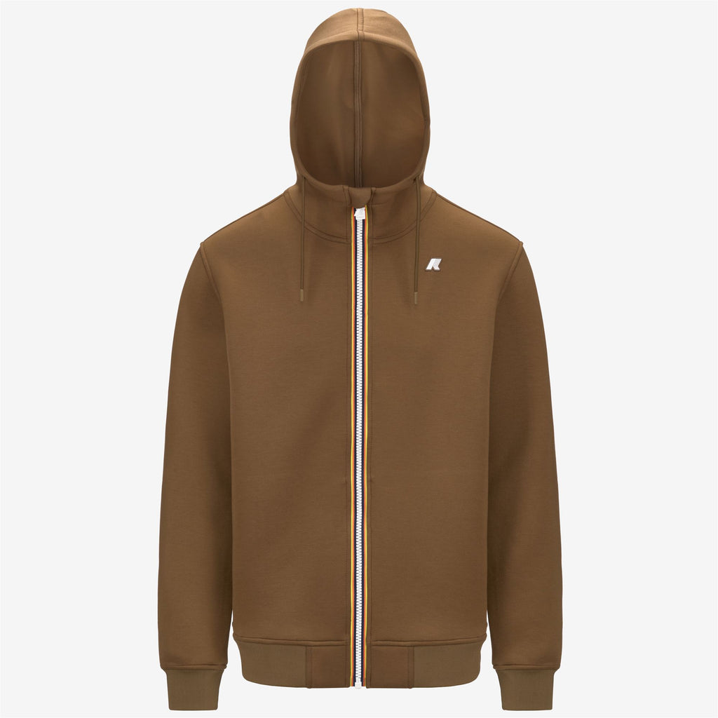 Fleece_MAN_RAINER SPACER_Jacket_Brown Corda - Commercial 1