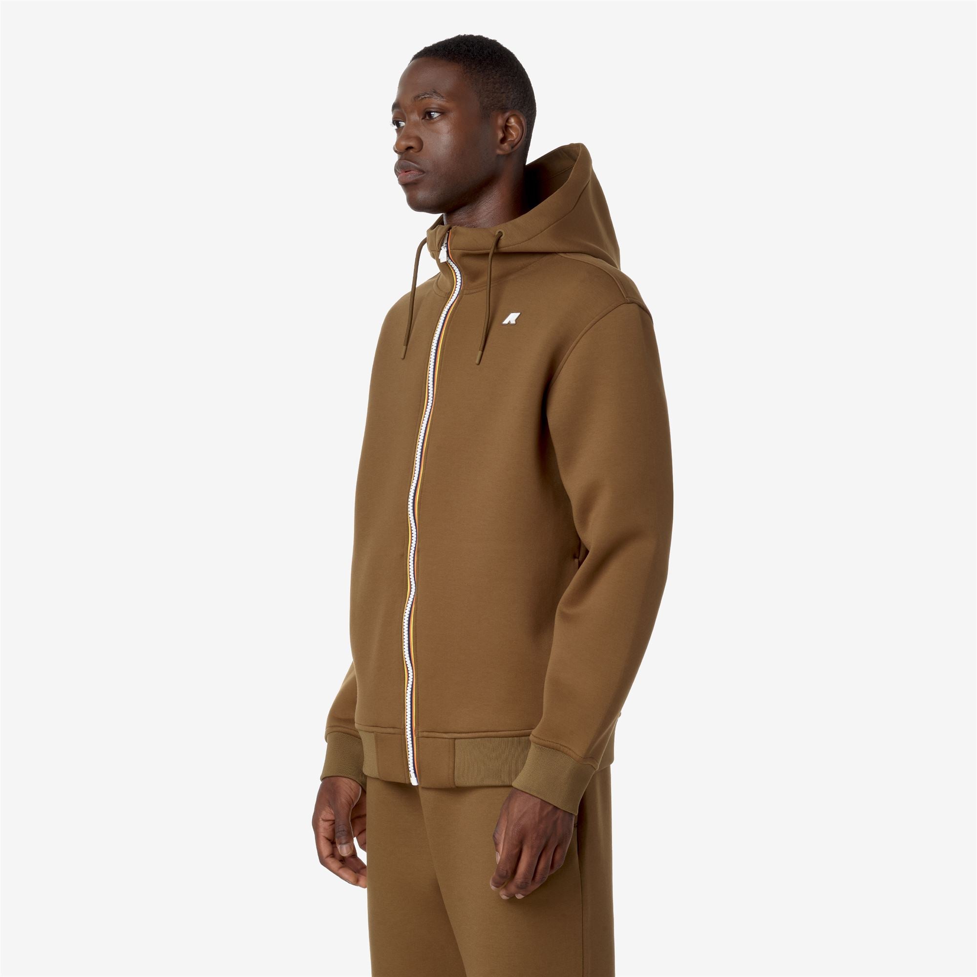 Fleece_MAN_RAINER SPACER_Jacket_Brown Corda - Commercial 5