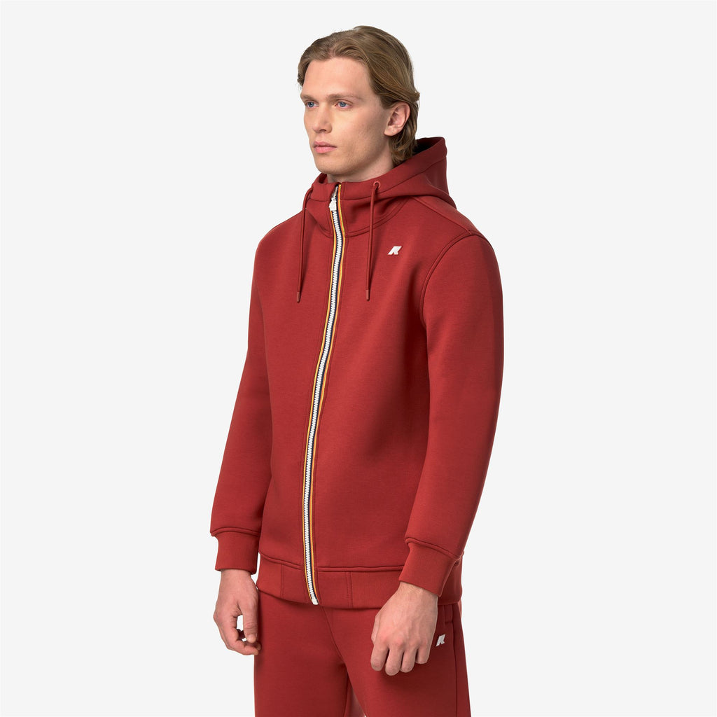 Fleece_Man_RAINER SPACER_Jacket_Red Dk Chili - Commercial 5
