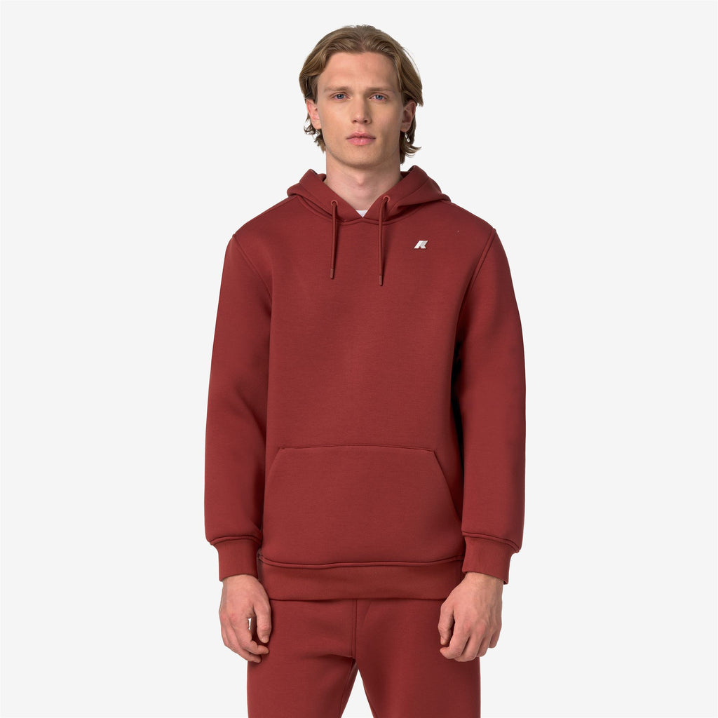 Fleece_Man_BERNIE SPACER_Pull Over_Red Dk Chili - Commercial 4