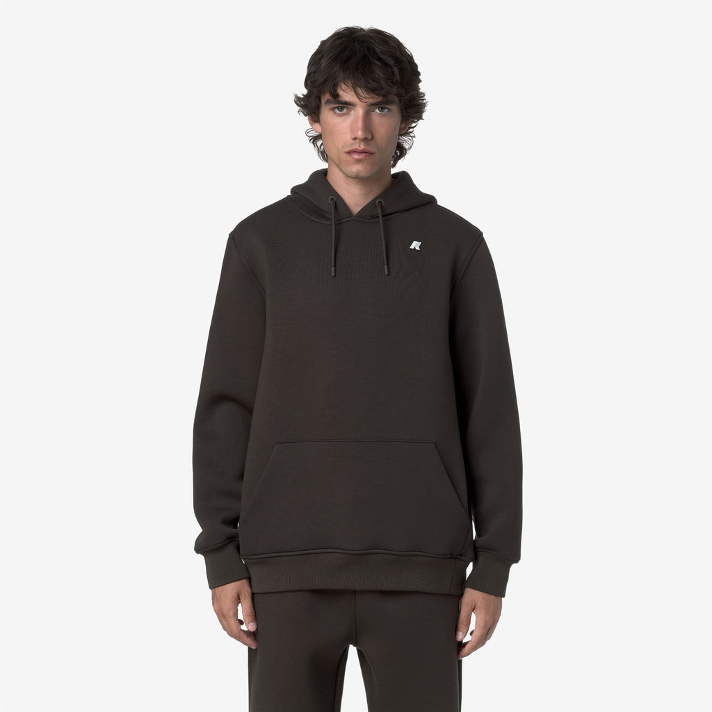 Fleece_MAN_BERNIE SPACER_Pull Over_Black Olive - Commercial 4