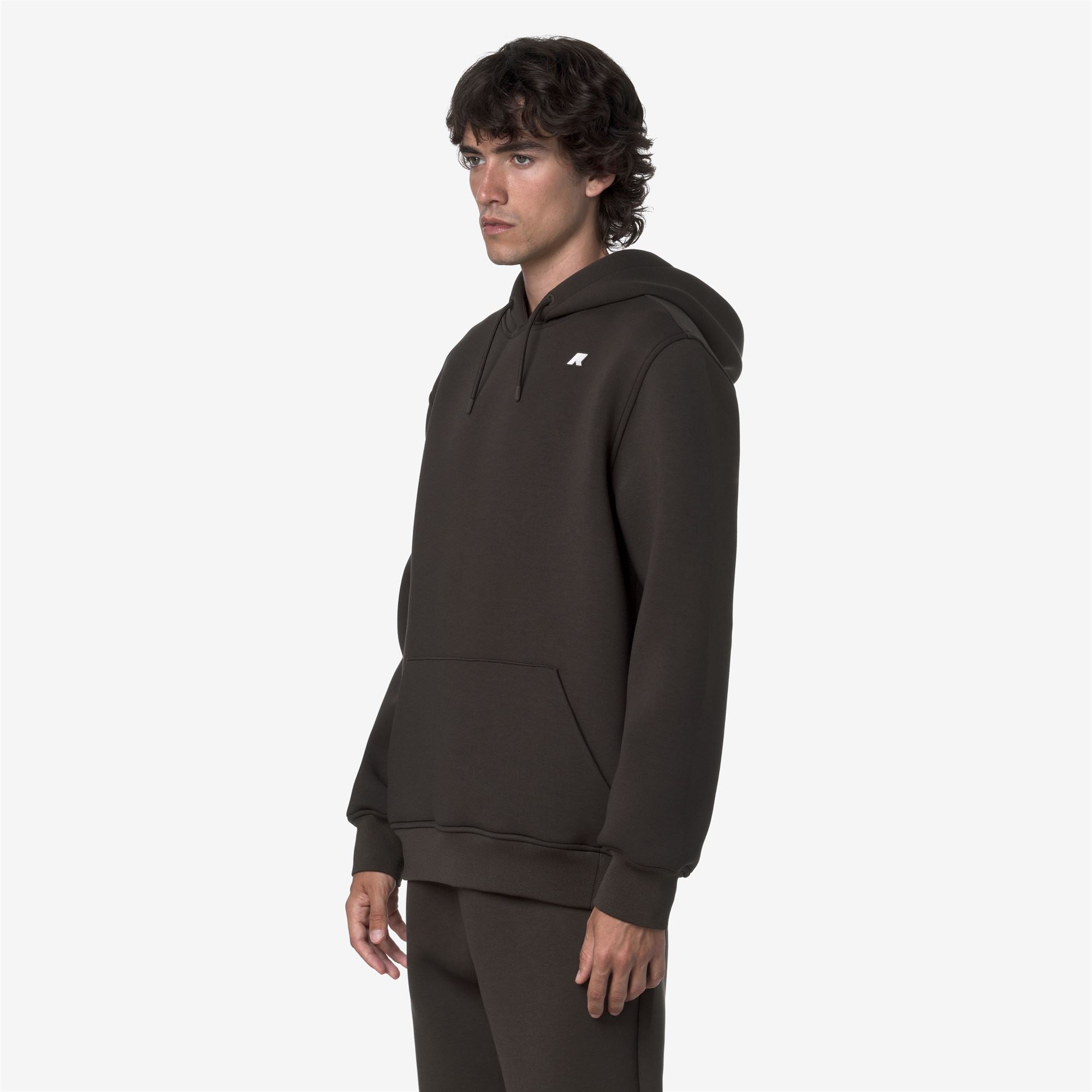 Fleece_MAN_BERNIE SPACER_Pull Over_Black Olive - Commercial 5