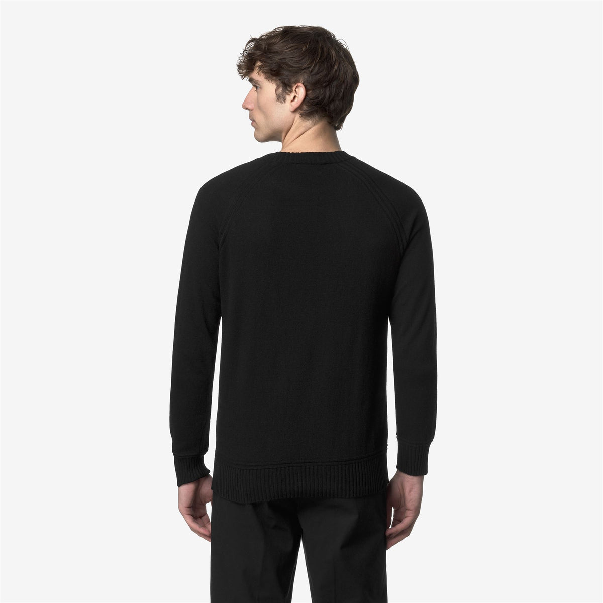 Knitwear_MAN_SEBAS WOOL CASHMERE_Pull Over_Black Pure - Commercial 6