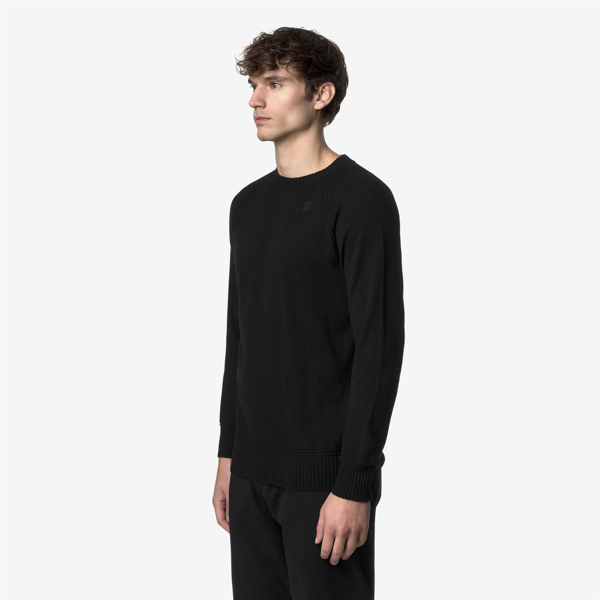 Knitwear_MAN_SEBAS WOOL CASHMERE_Pull Over_Black Pure - Commercial 5