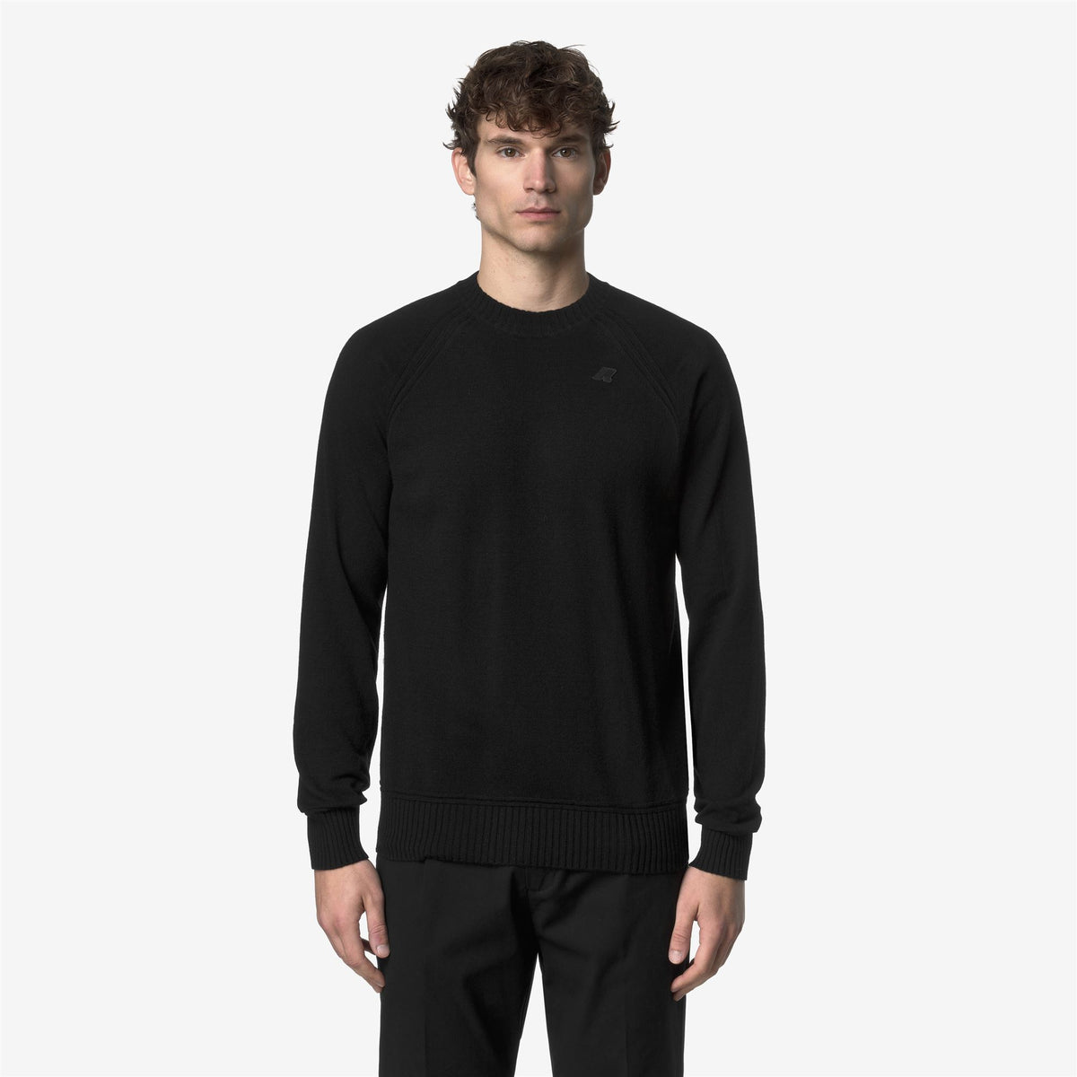 Knitwear_MAN_SEBAS WOOL CASHMERE_Pull Over_Black Pure - Commercial 4