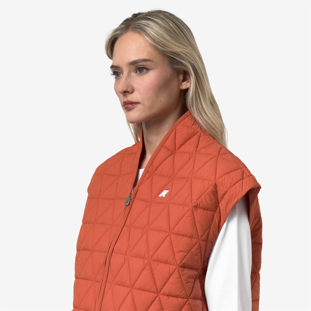 SALOIRE DIAMOND QUILTED WARM AF - Vestes - Court - Femme - Orange Brownish main