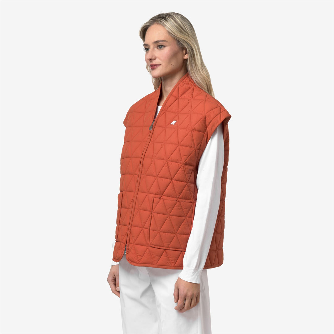 SALOIRE DIAMOND QUILTED WARM AF - Vestes - Court - Femme - Orange Brownish main