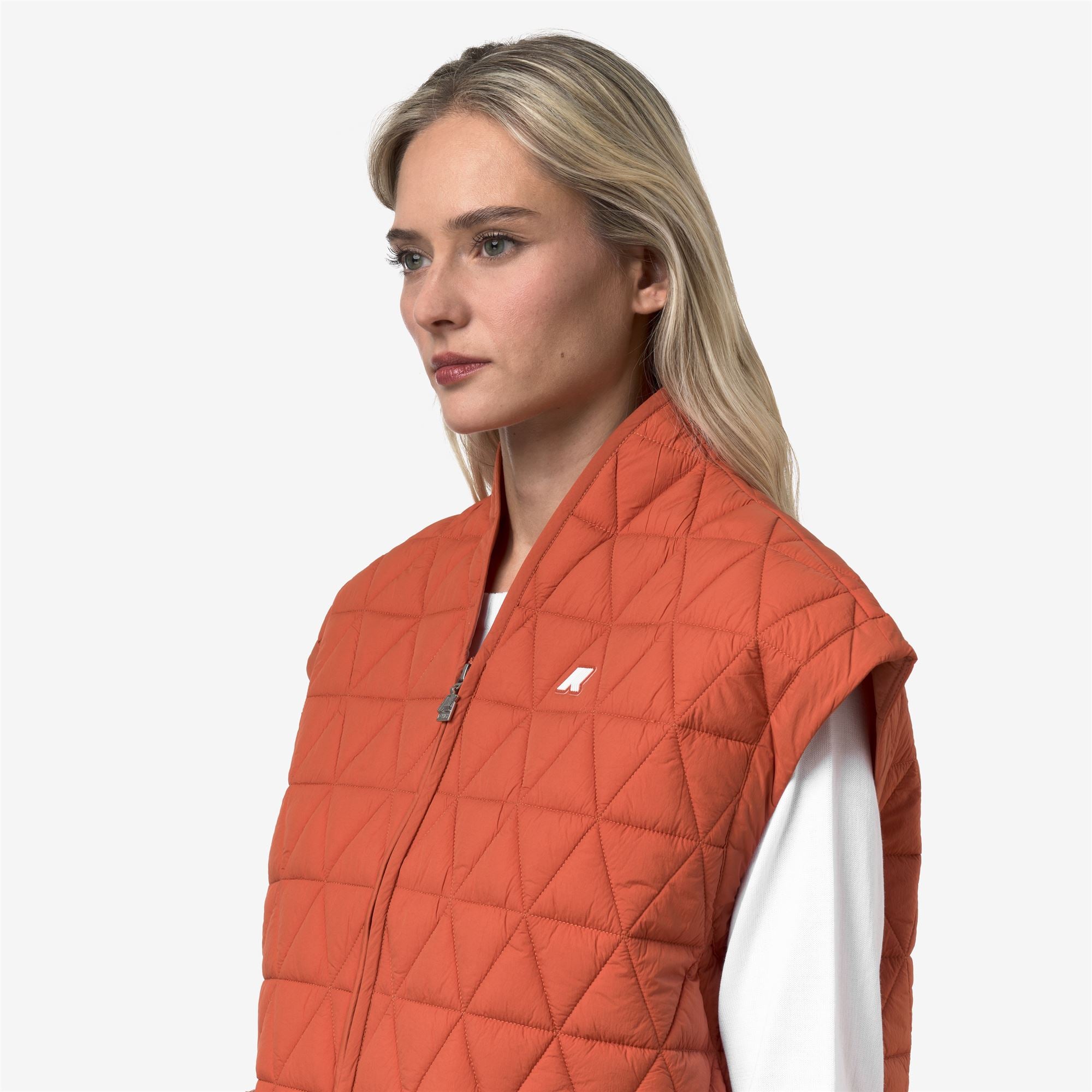 Jackets_Woman_SALOIRE DIAMOND QUILTED WARM AF_Short_Orange Brownish - Commercial 7