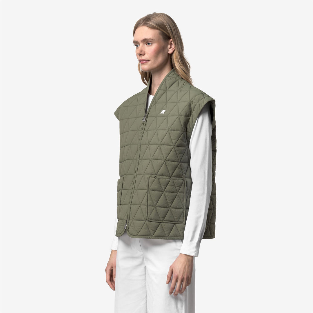 SALOIRE DIAMOND QUILTED WARM AF - Vestes - Court - Femme - Green Lichen main