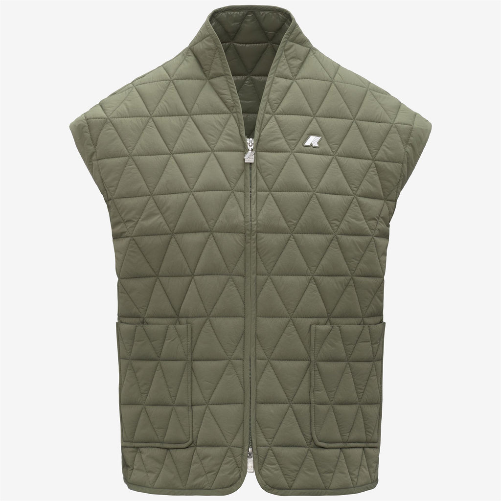 Jackets_Woman_SALOIRE DIAMOND QUILTED WARM AF_Short_Green Lichen - Commercial 1