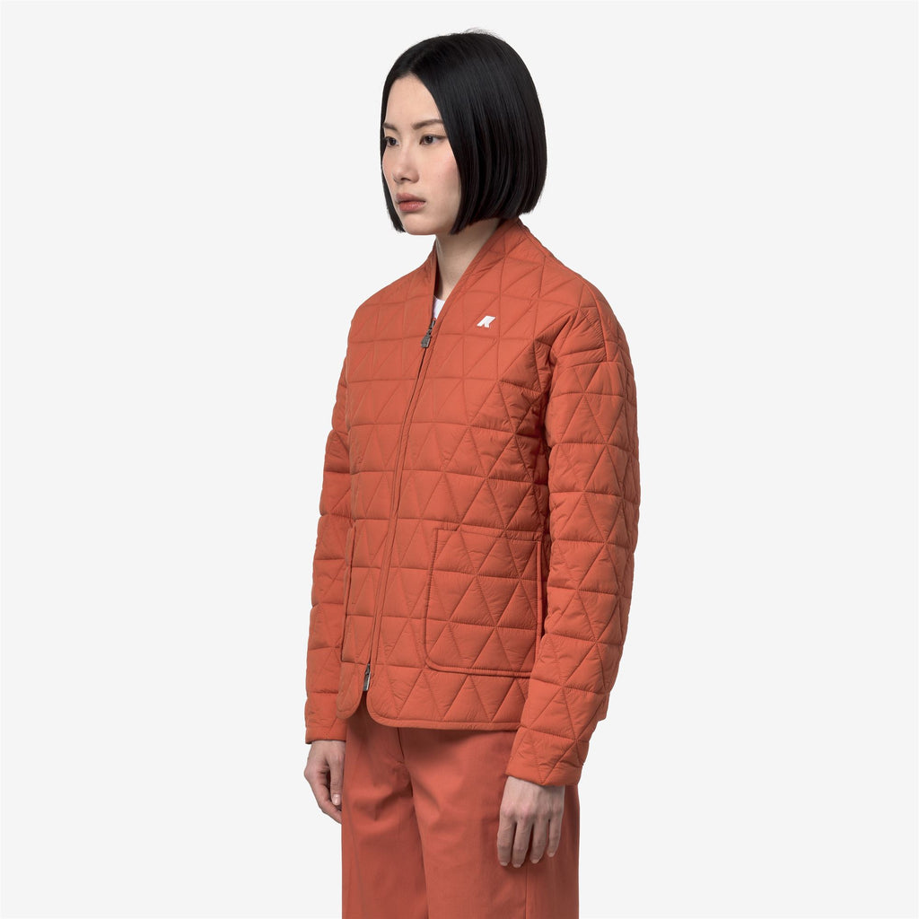 Jackets_Woman_SELIME DIAMOND QUILTED WARM AF_Mid_Orange Brownish - Commercial 5