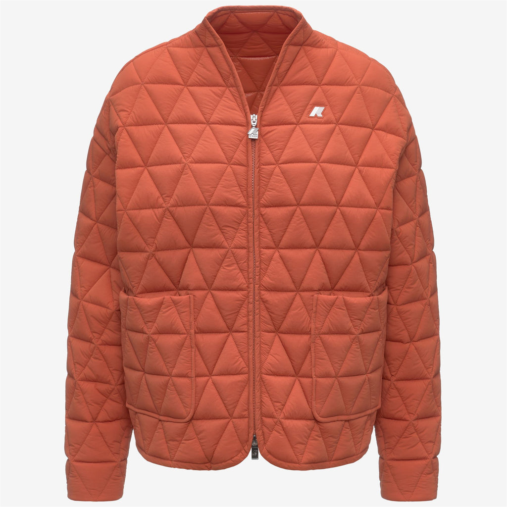 Jackets_Woman_SELIME DIAMOND QUILTED WARM AF_Mid_Orange Brownish - Commercial 1
