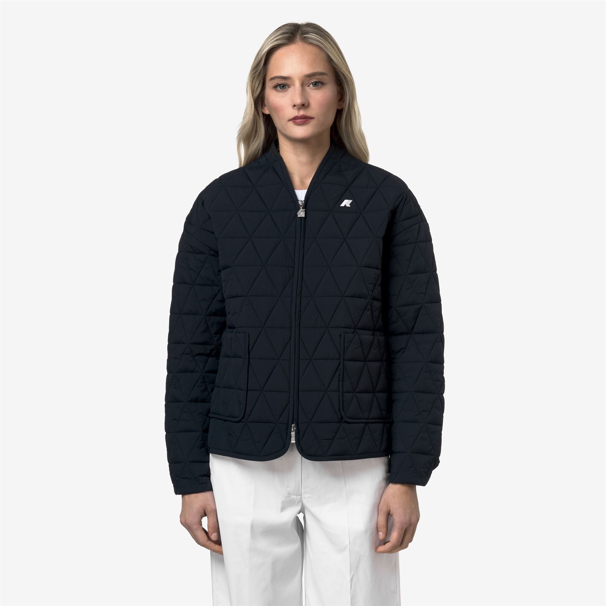 Jackets_WOMAN_SELIME DIAMOND QUILTED WARM AF_Mid_Blue Depth - Commercial 4
