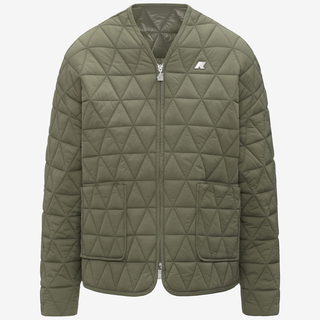 Jackets_Woman_SELIME DIAMOND QUILTED WARM AF_Mid_Green Lichen - Commercial 1