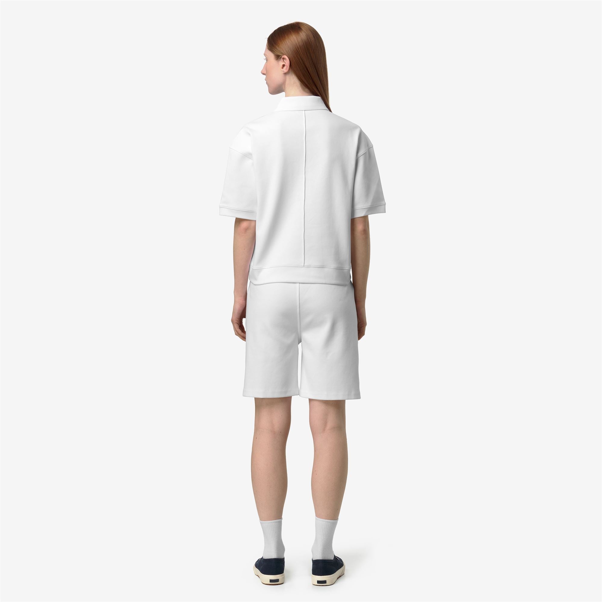 Polo Shirts_Woman_LOZANY INTERLOCK_Polo_White - White - Commercial 6
