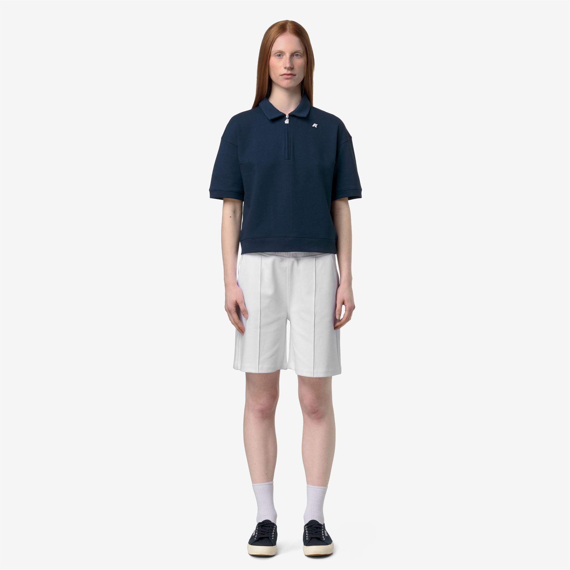 Polo Shirts_Woman_LOZANY INTERLOCK_Polo_Blue Insignia - Commercial 4