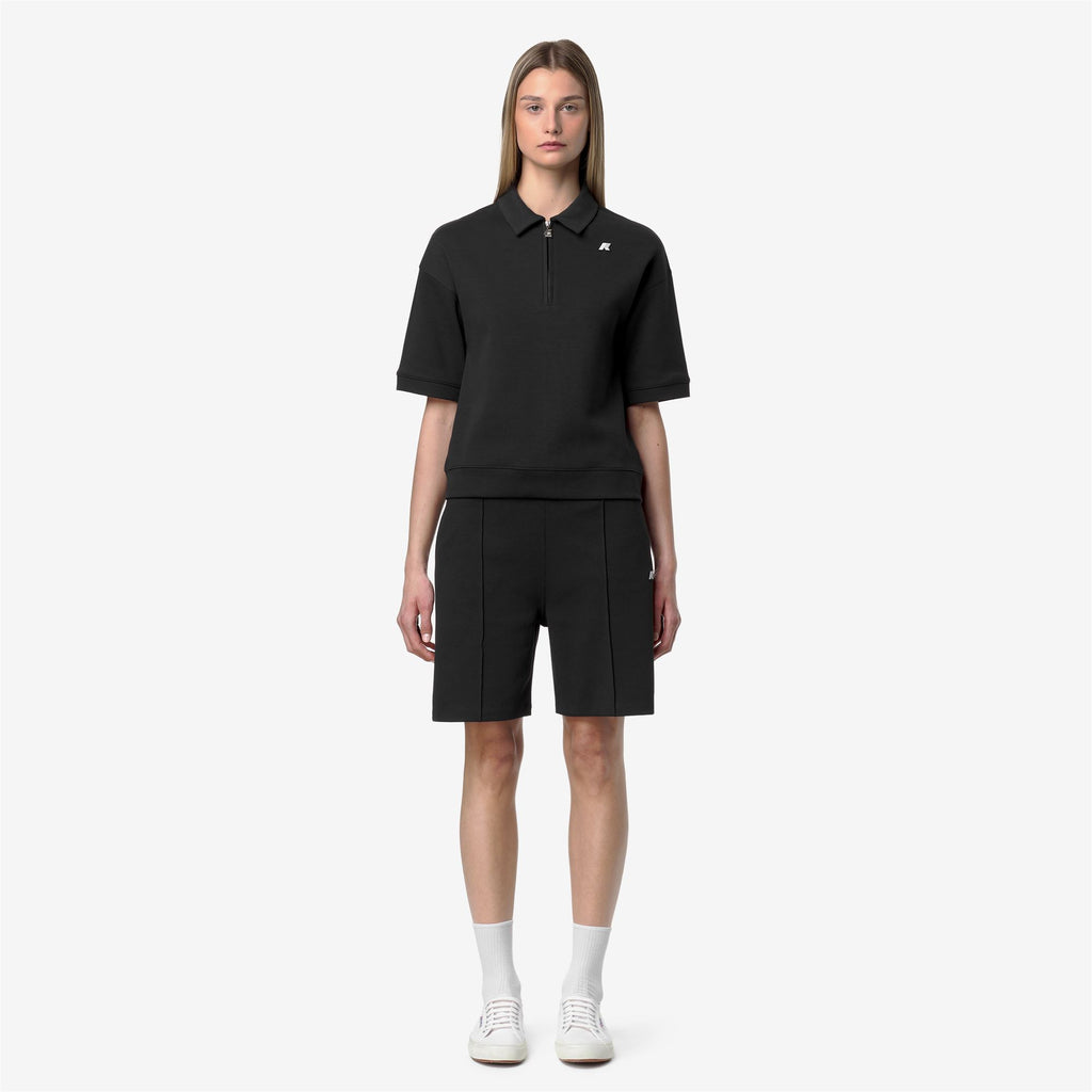 Polo Shirts_Woman_LOZANY INTERLOCK_Polo_Black Pure - Black Pure - Commercial 4
