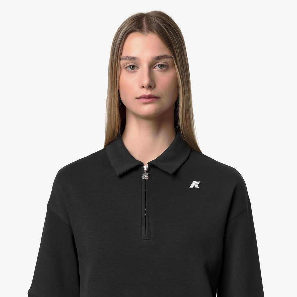 Polo Shirts_Woman_LOZANY INTERLOCK_Polo_Black Pure - Black Pure - Commercial 7