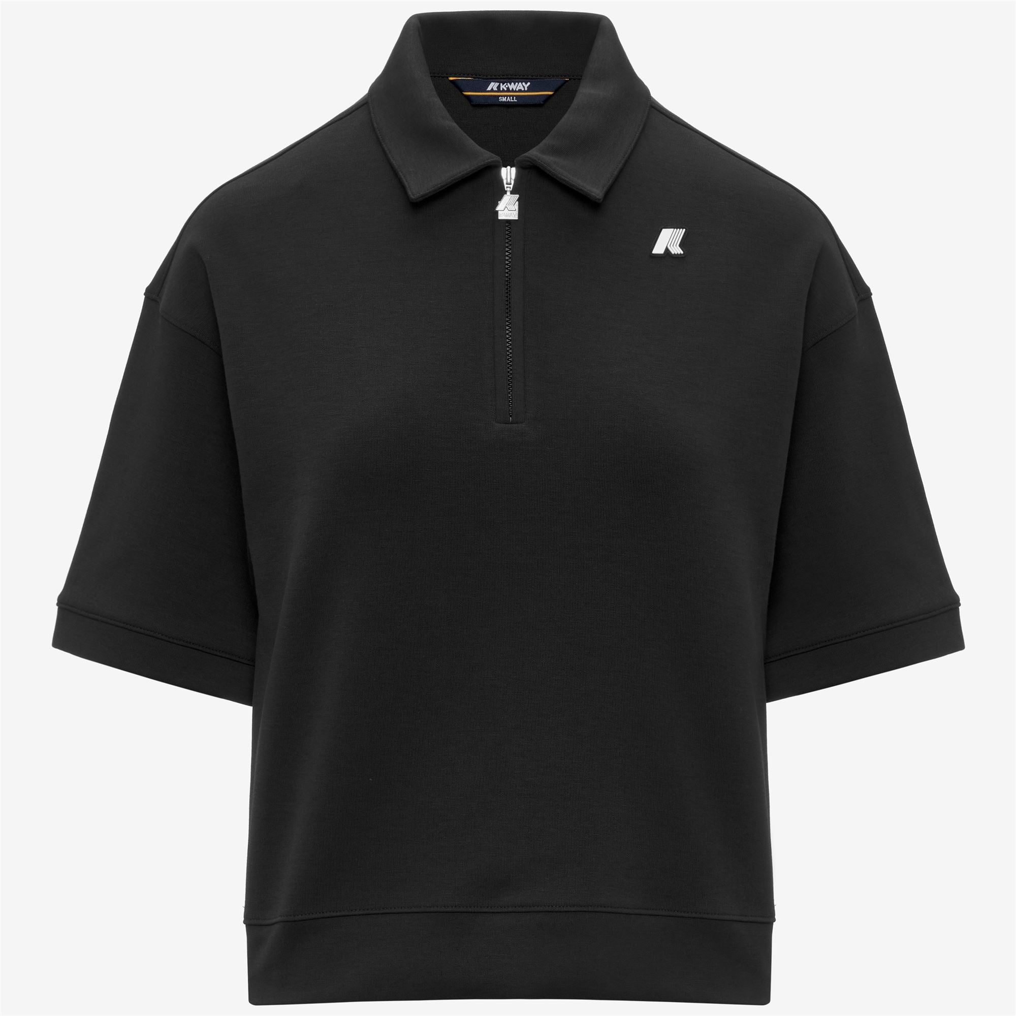 Polo Shirts_Woman_LOZANY INTERLOCK_Polo_Black Pure - Black Pure - Commercial 1