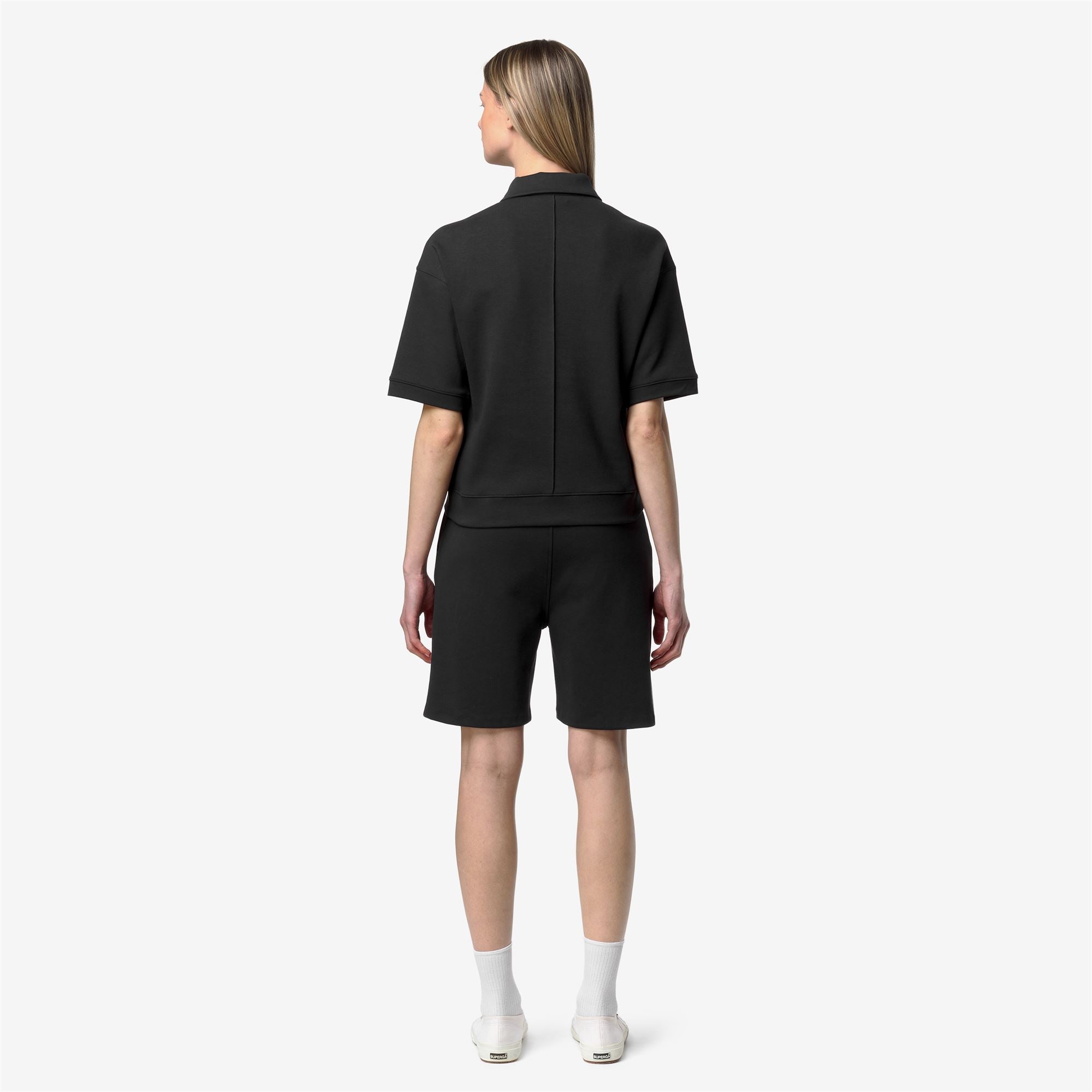 Polo Shirts_Woman_LOZANY INTERLOCK_Polo_Black Pure - Black Pure - Commercial 6