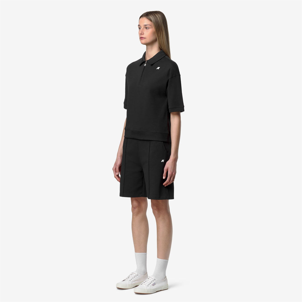 Polo Shirts_Woman_LOZANY INTERLOCK_Polo_Black Pure - Black Pure - Commercial 5