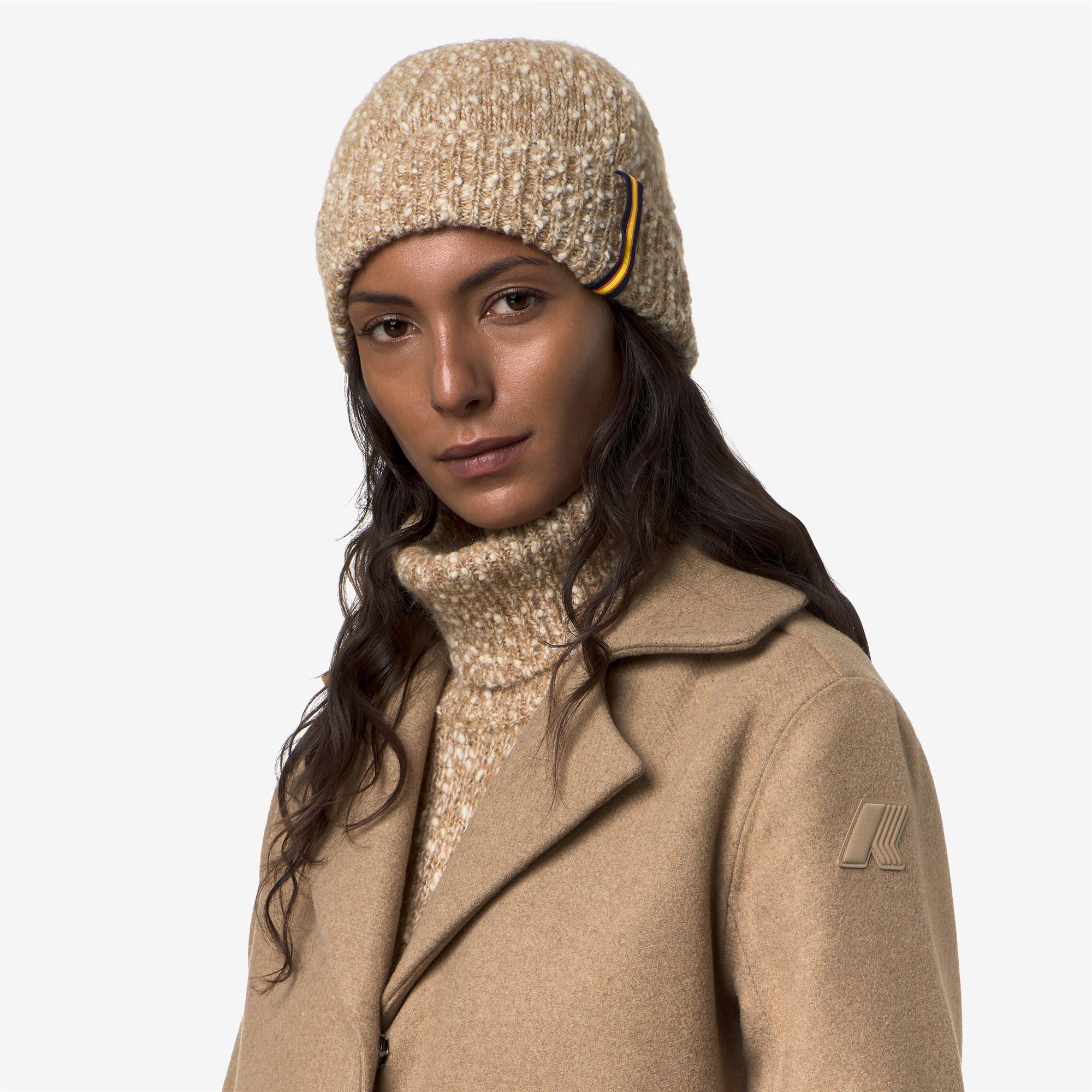 Headwear_Woman_COCOUNE COCCOLA YARN_Hat_BROWN - WHITE - Commercial 5