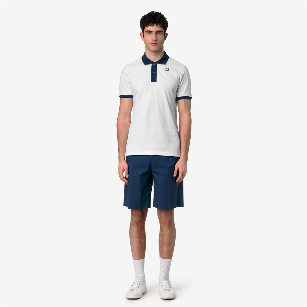 Polo Shirts_Man_VIC-VORMIR PIQUE_Polo_White - Blue Insignia - Commercial 4