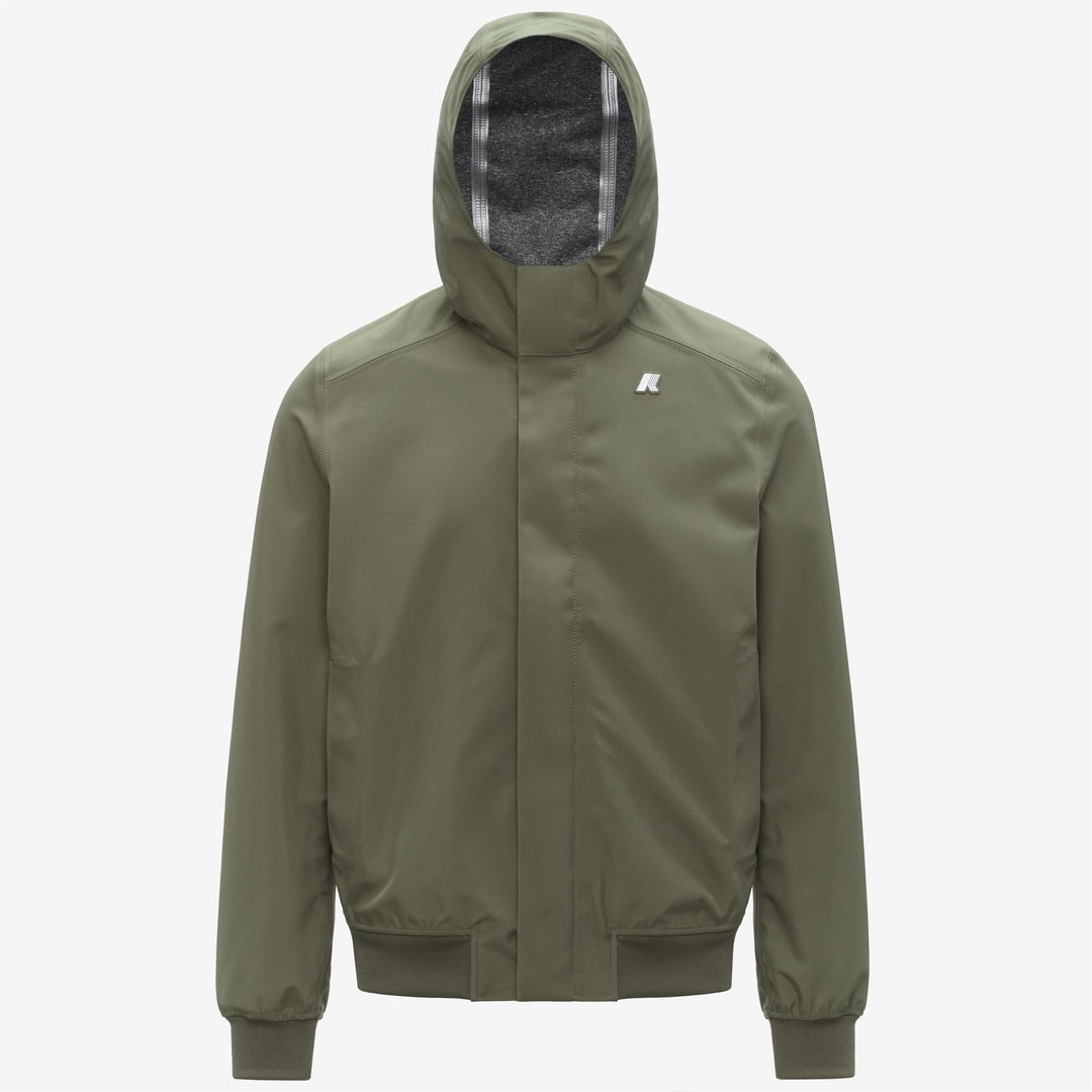 JOACHIM BONDED JERSEY - Vestes - Court - Homme - Green Lichen 01