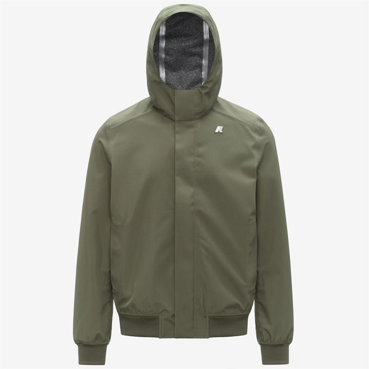 JOACHIM BONDED JERSEY - Vestes - Court - Homme - Green Lichen 1