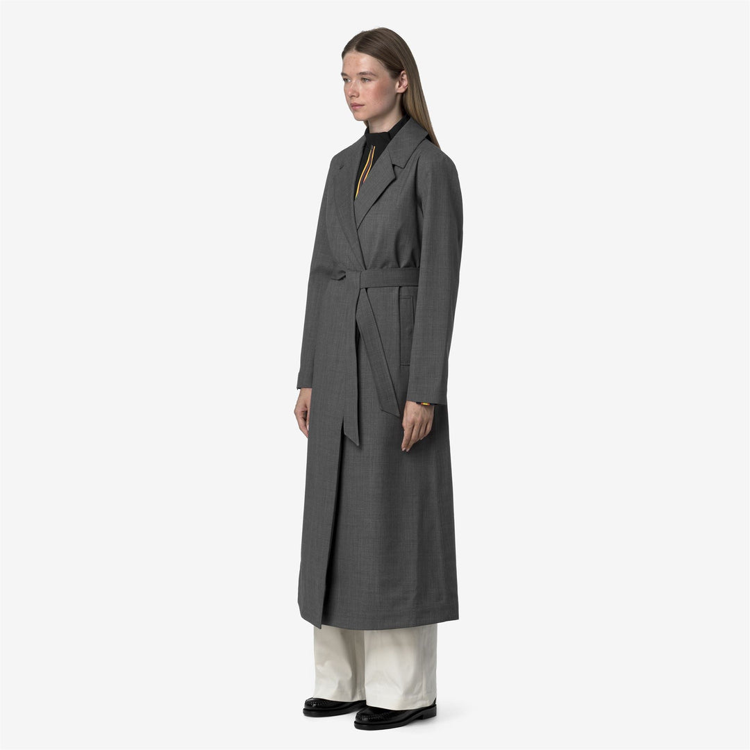 JORANCE 3L WOOL GRISAILLE - Jackets - Long - WOMAN - Grey Shadow Dk GRISAILLE