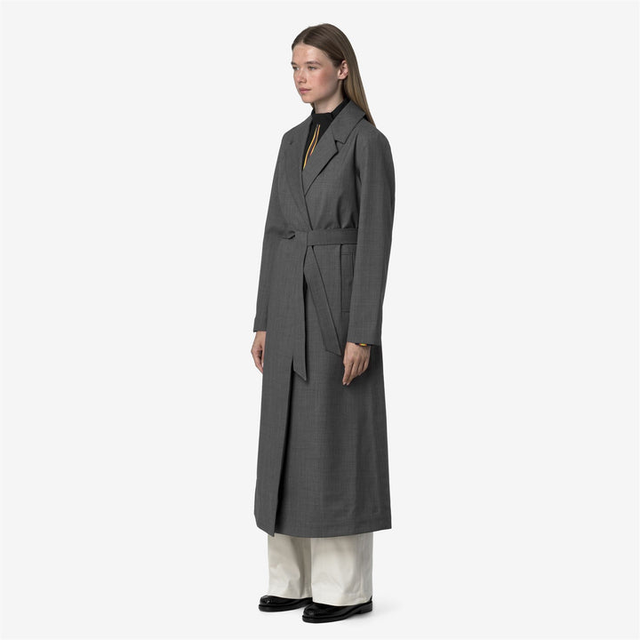 JORANCE 3L WOOL GRISAILLE - Jackets - Long - WOMAN - Grey Shadow Dk GRISAILLE